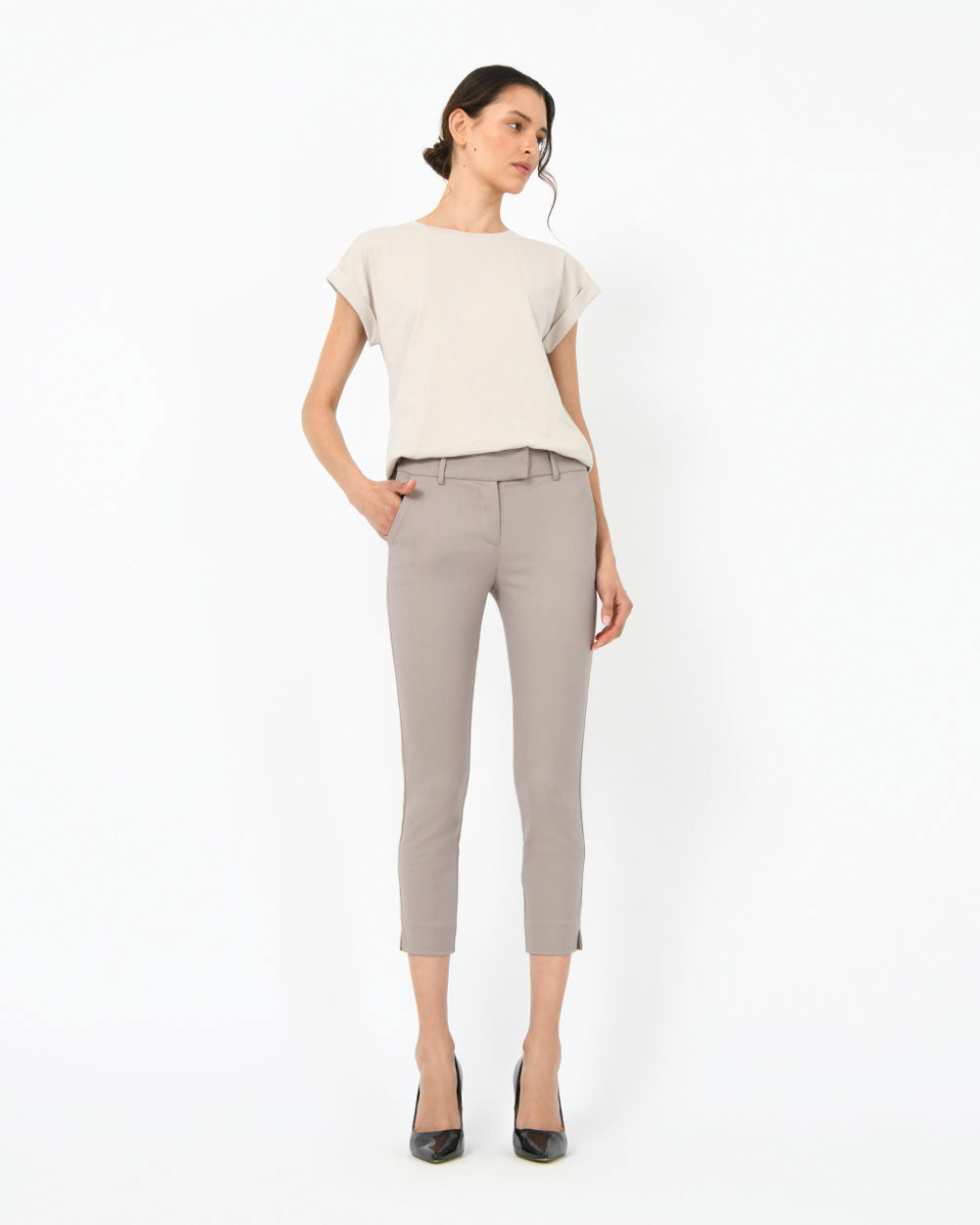 Josie Cropped Notch Pants