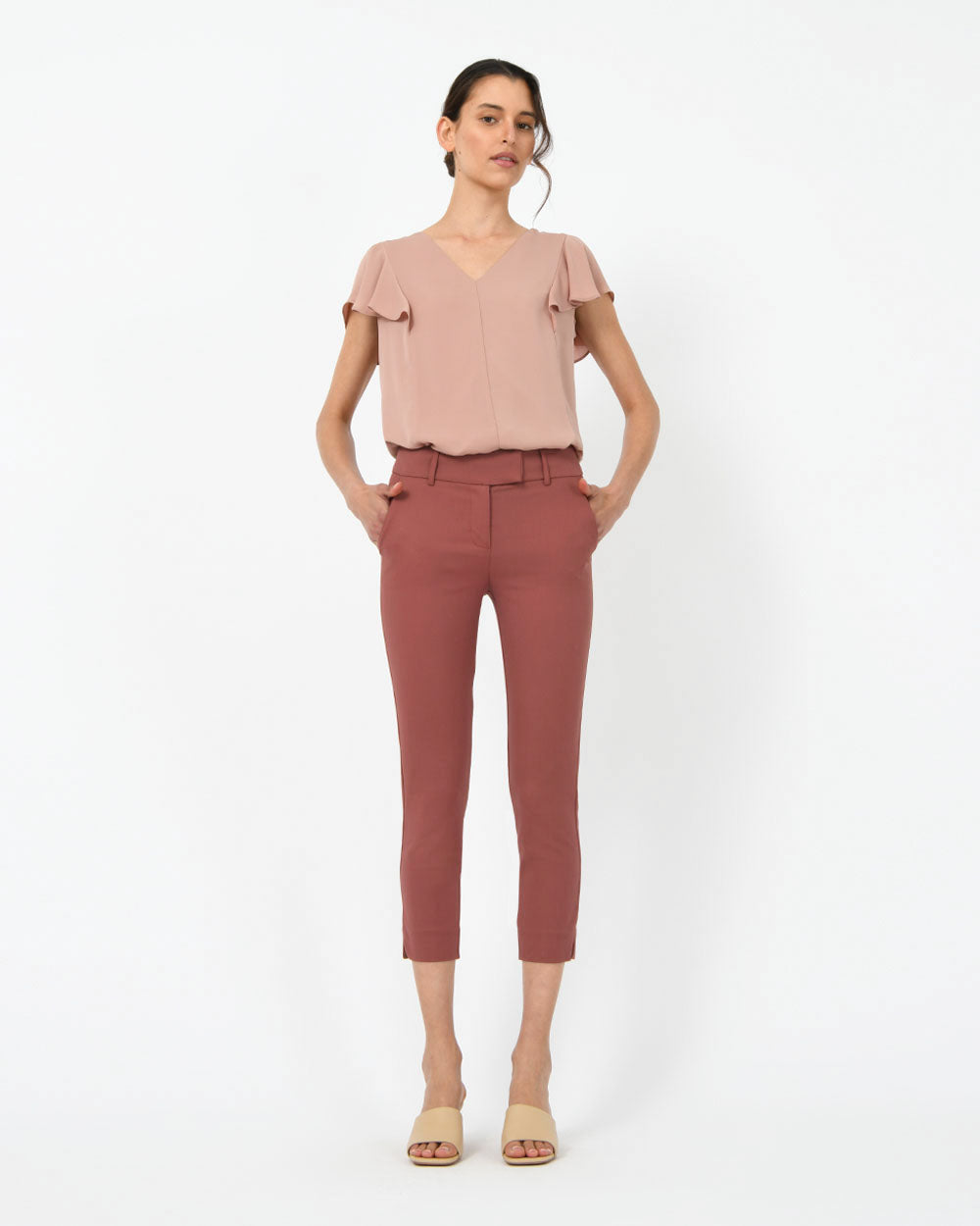 Josie Cropped Notch Pants