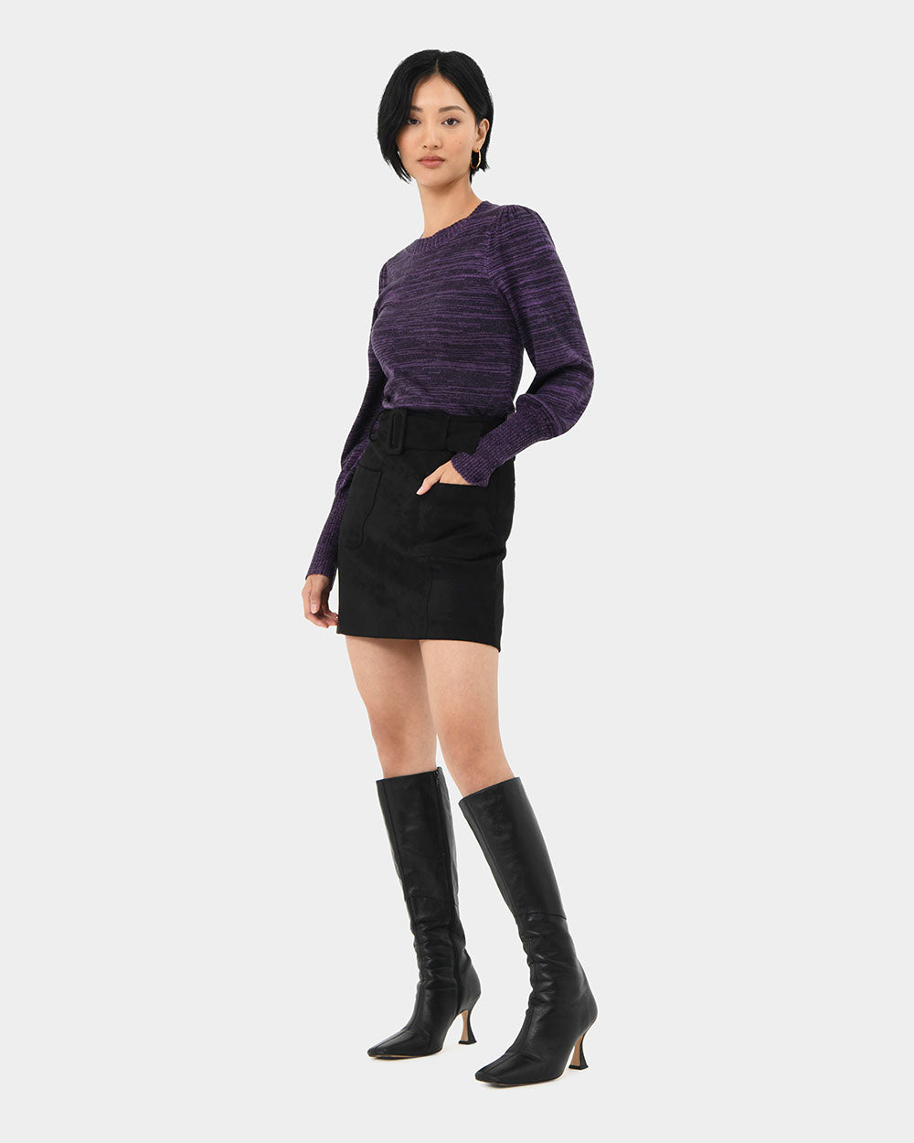 Savannah Puff Sleeve Knit Top