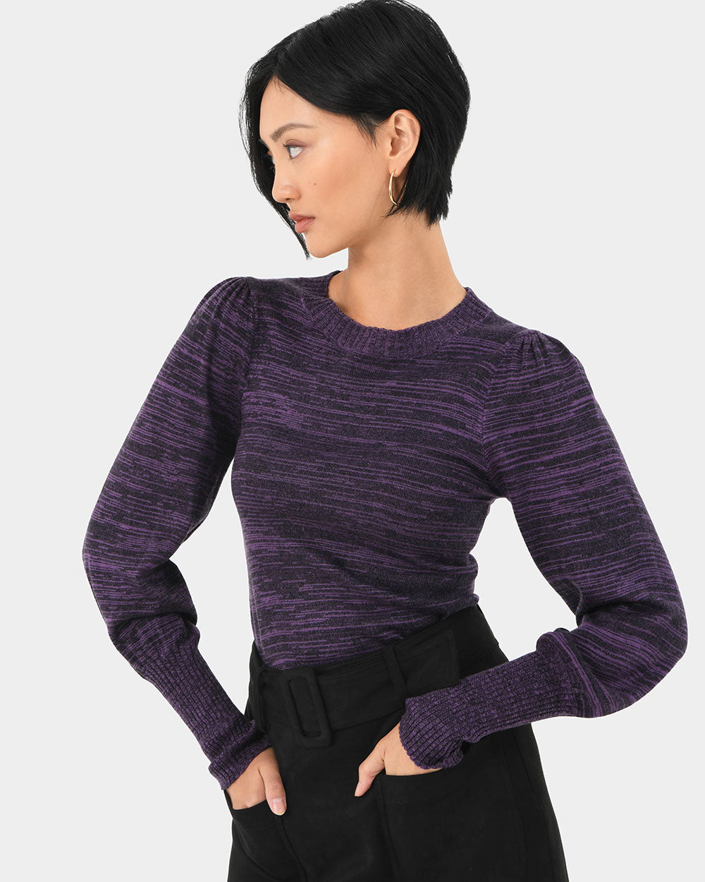 Savannah Puff Sleeve Knit Top