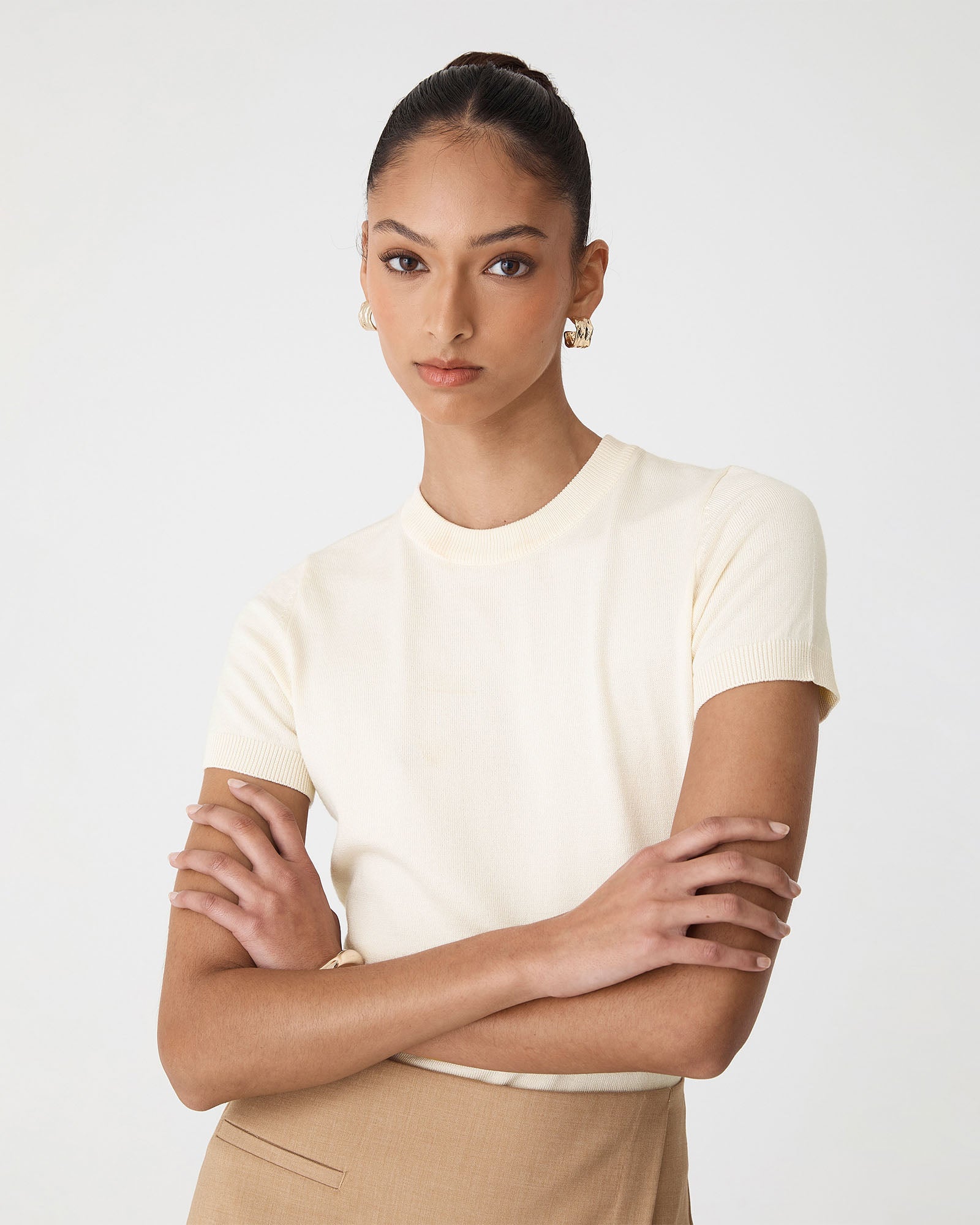Catherine Short Sleeve Knit