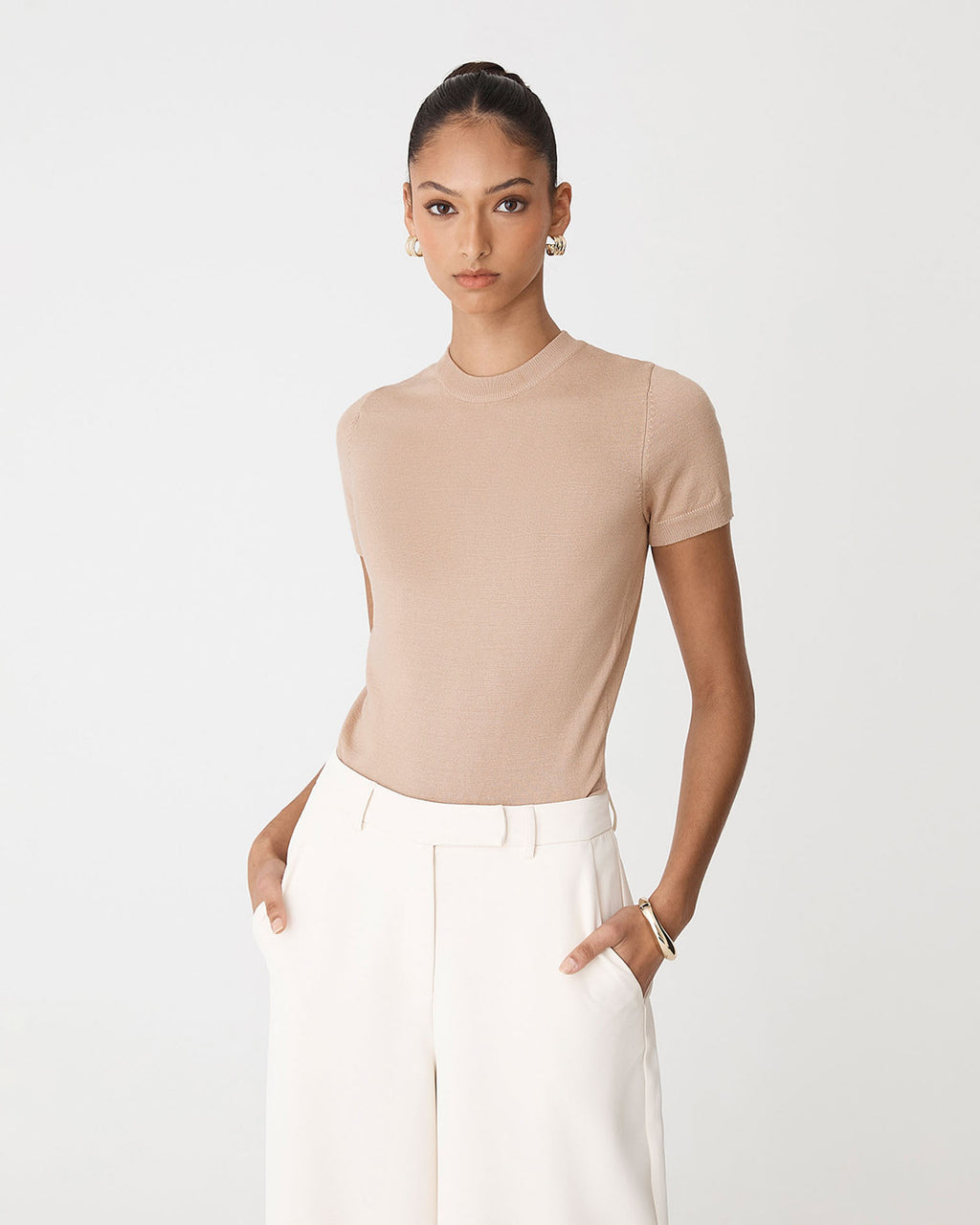 Catherine Short Sleeve Knit