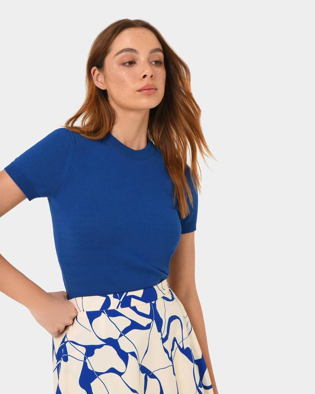 Catherine Short Sleeve Knit