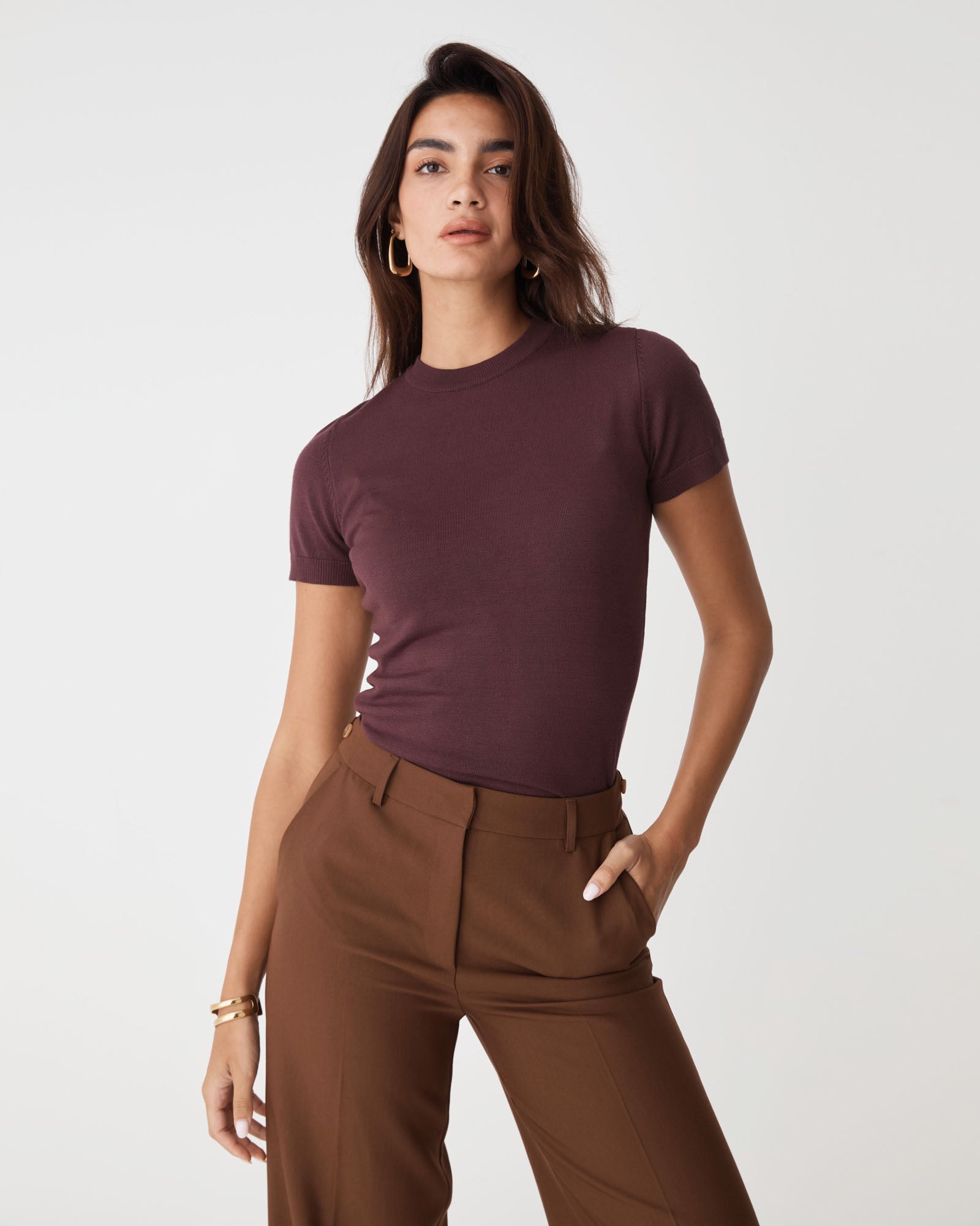 Catherine Short Sleeve Knit