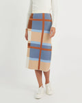 Ariel Intarsia Check Skirt