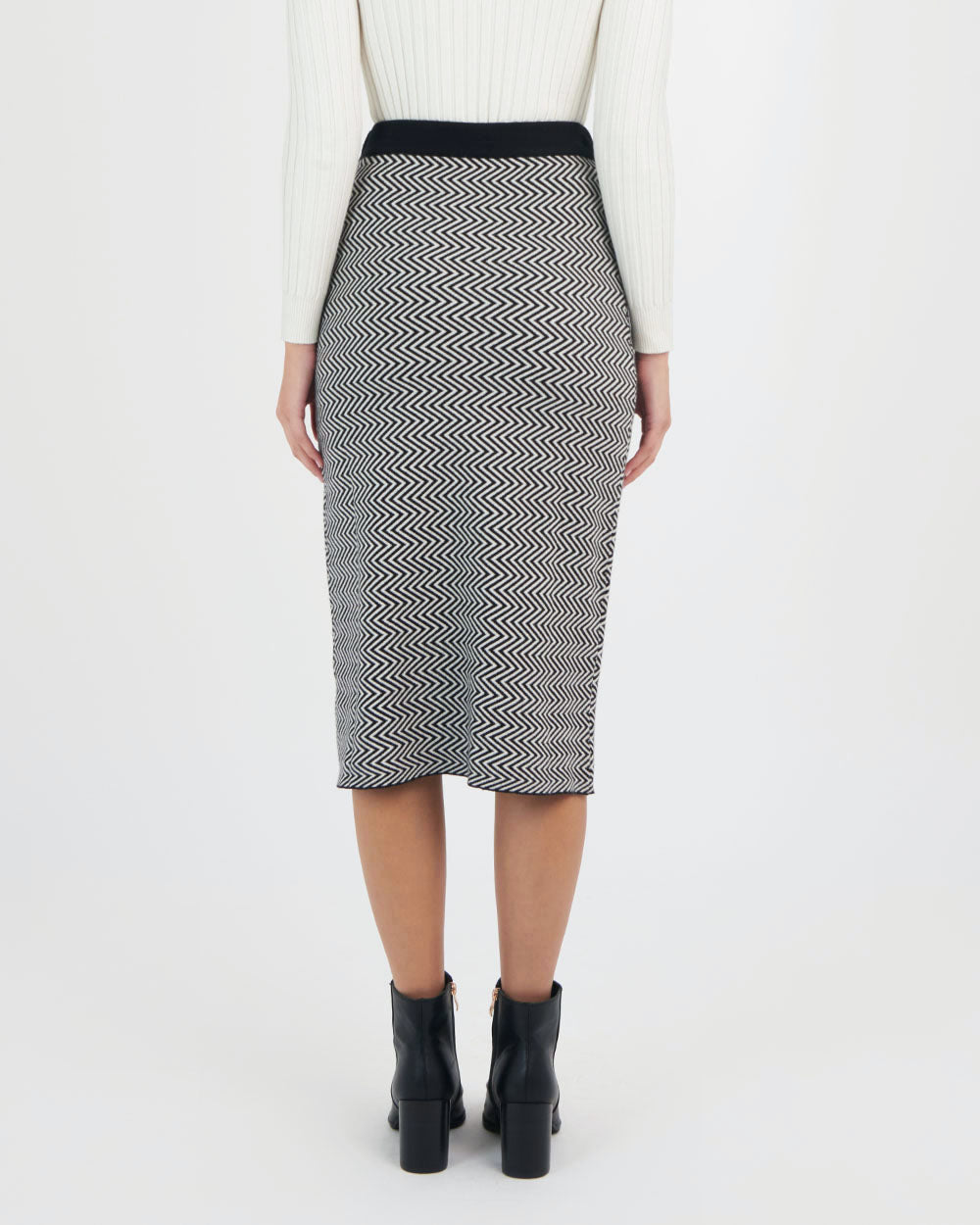 Kina Zig Zag Knit Skirt