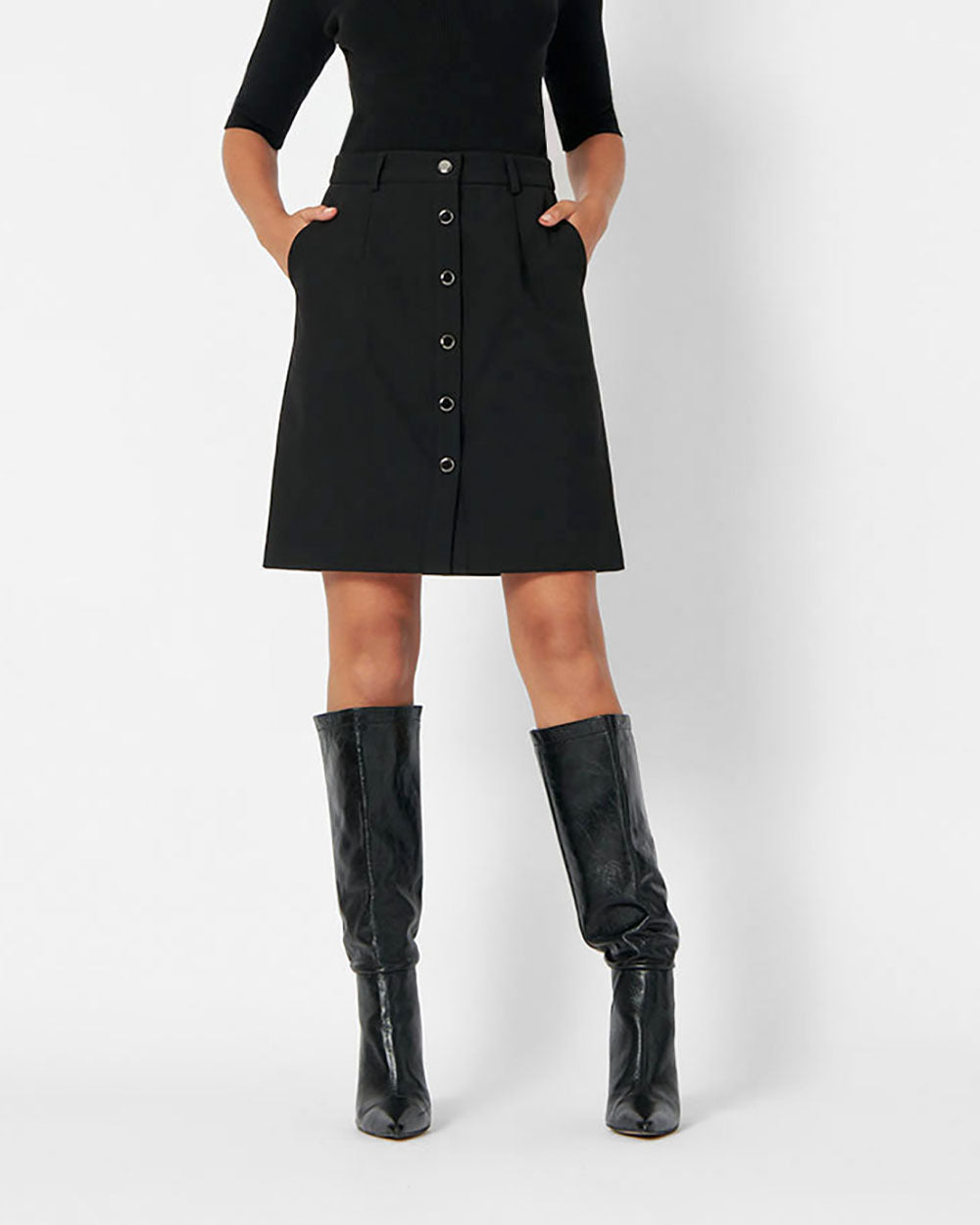 Karina Button Up Skirt