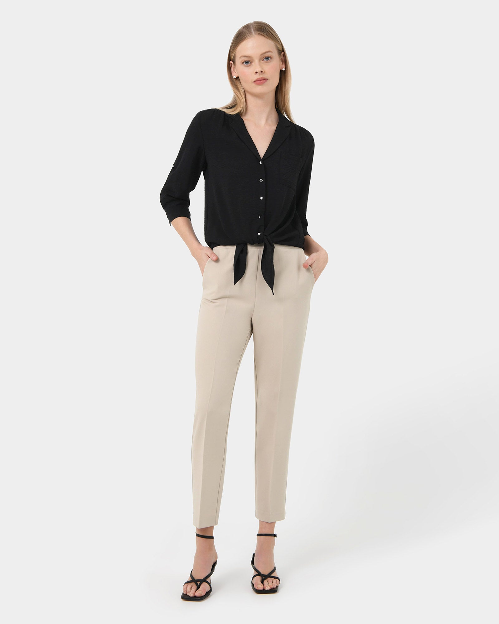Claire Tie Front Blouse