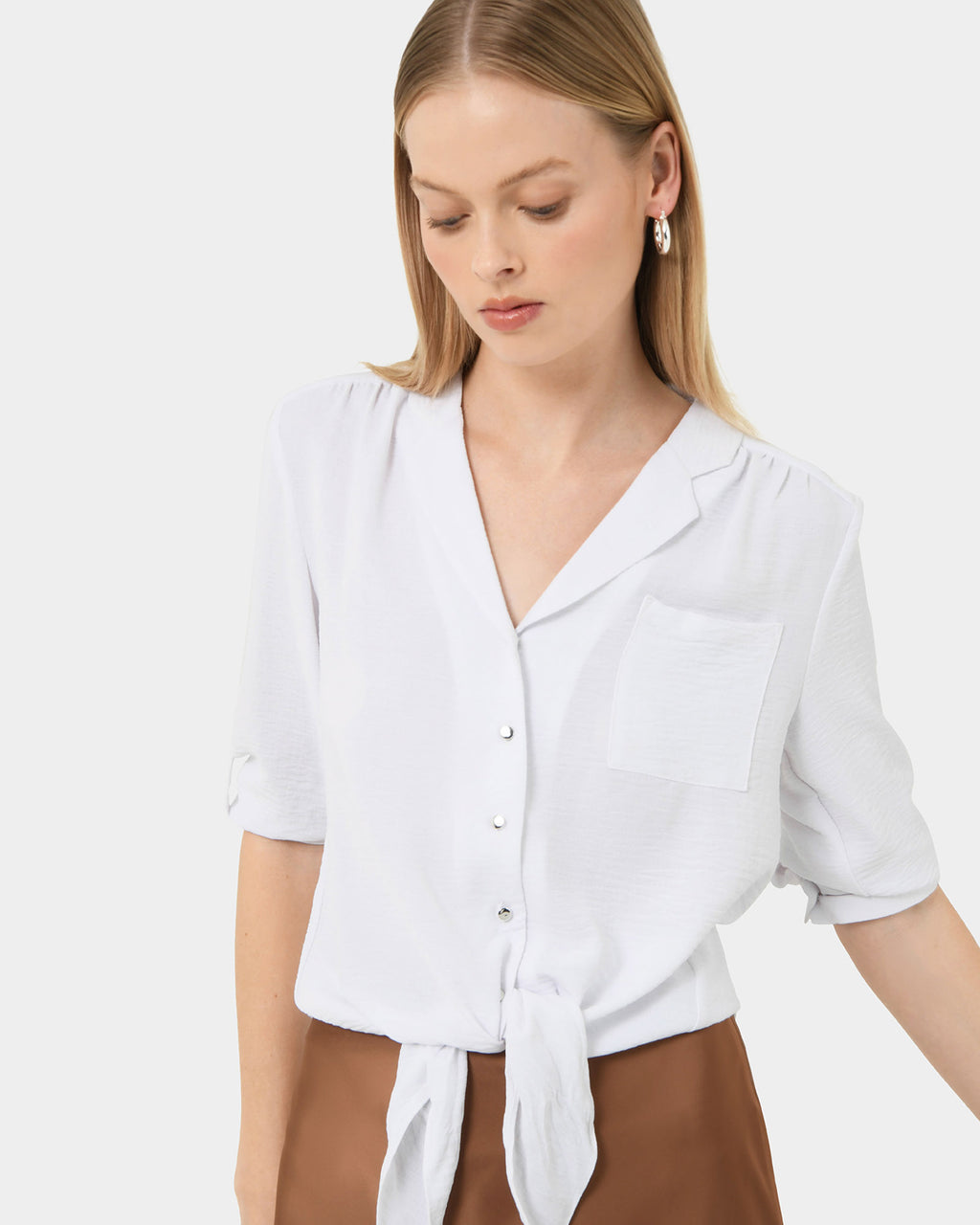Claire Tie Front Blouse