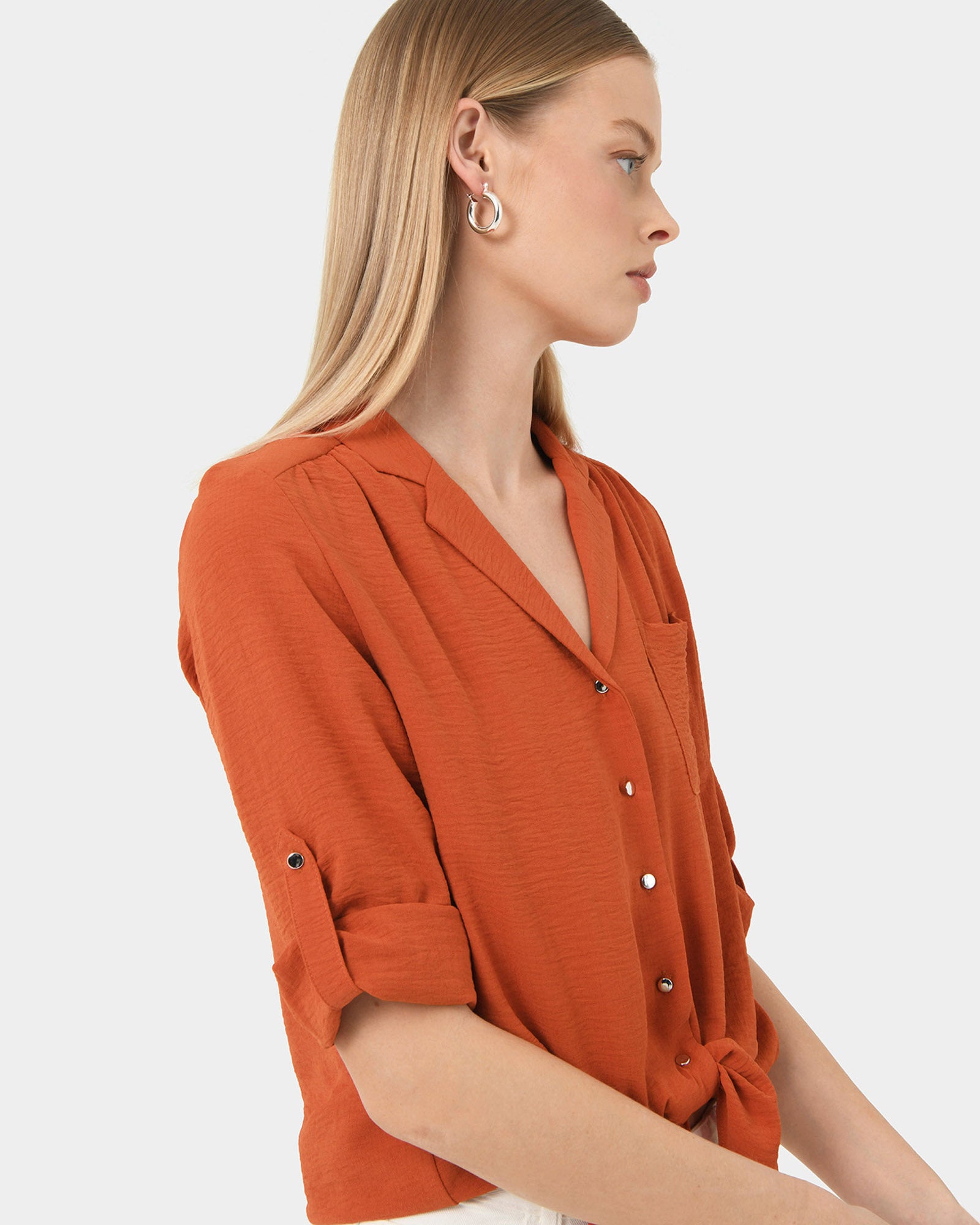 Claire Tie Front Blouse
