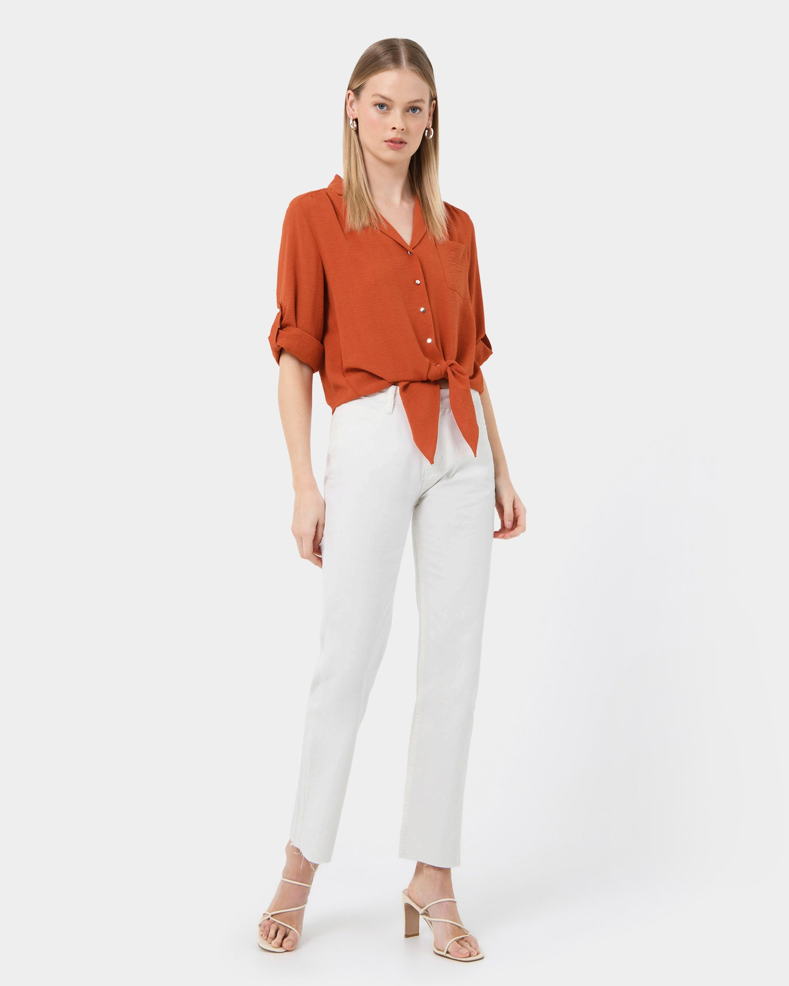 Claire Tie Front Blouse