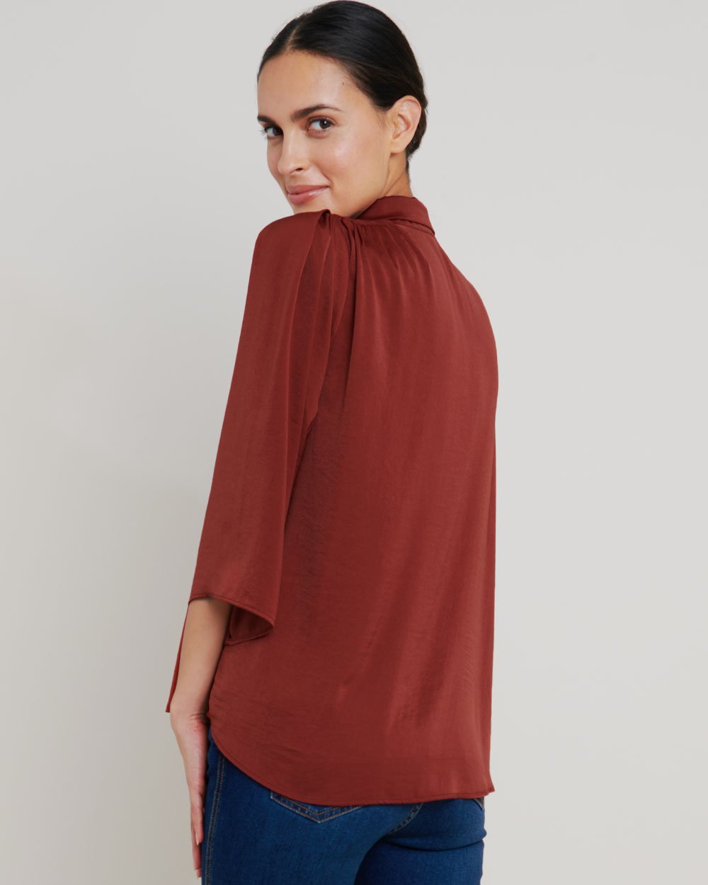 Yaretzi Tie Neck Blouse