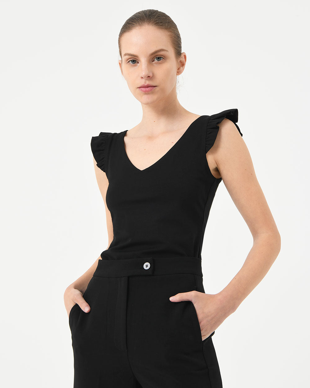 Erin Ruffle Sleeve Tee