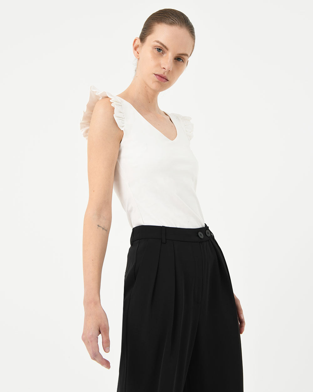 Erin Ruffle Sleeve Tee