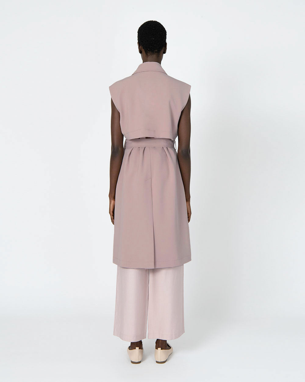 Celia Sleeveless Trench Coat
