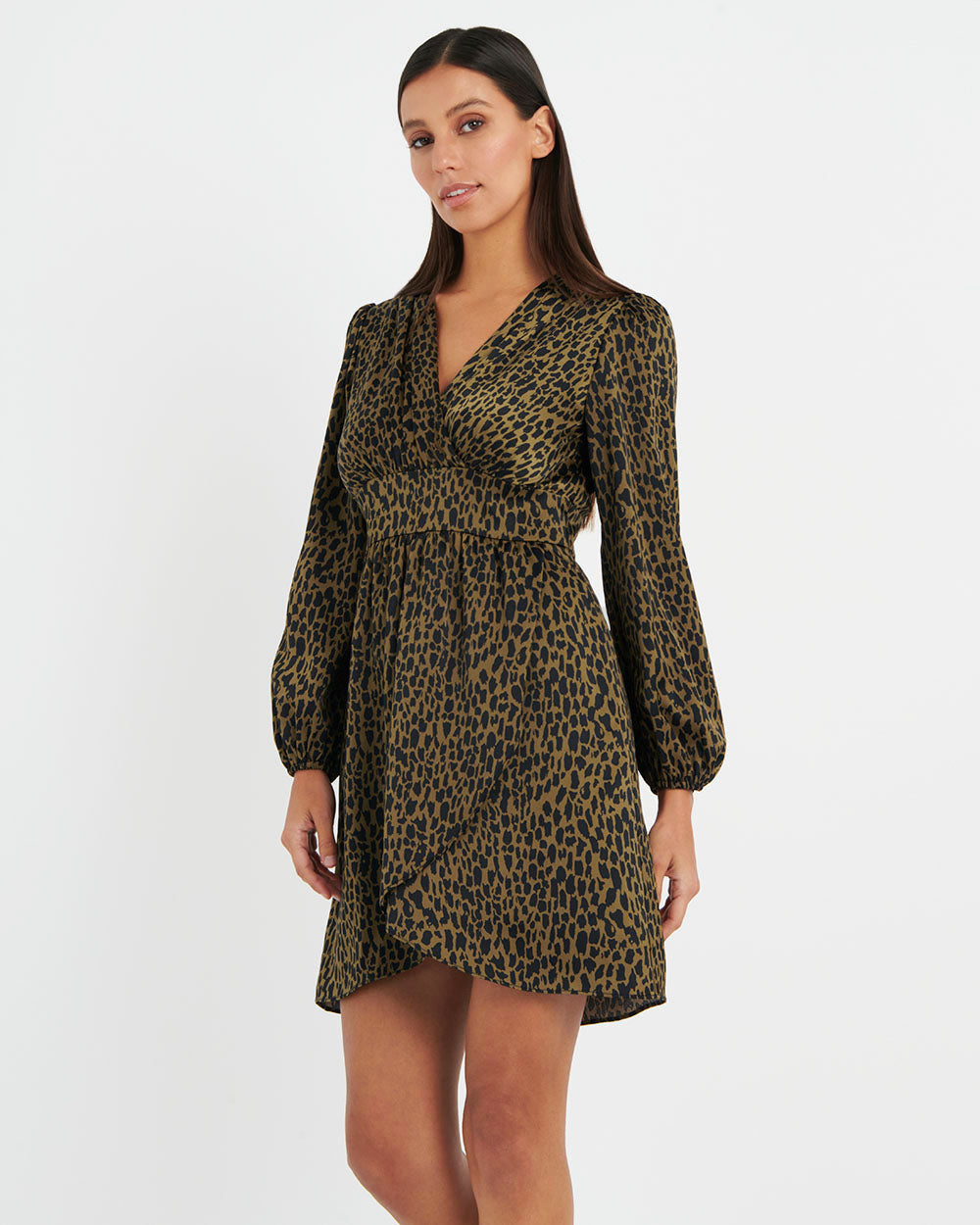 Marion Printed Crossover Dress