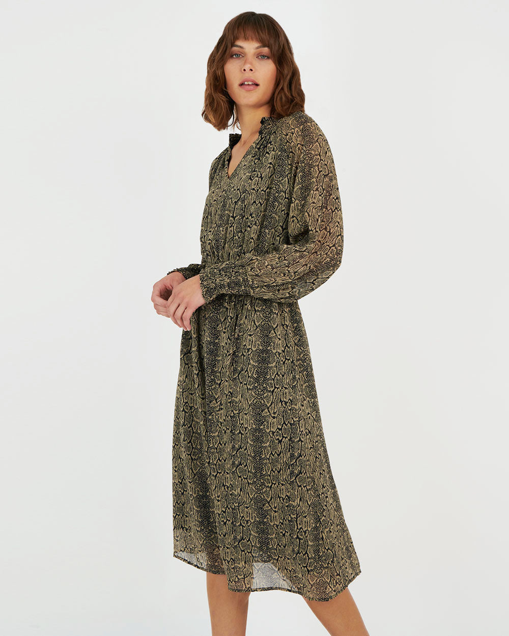 Athena Snake Print Dress
