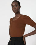 Rina Puff Sleeve Knit Top