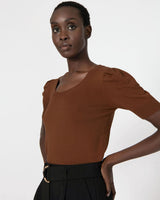 Rina Puff Sleeve Knit Top