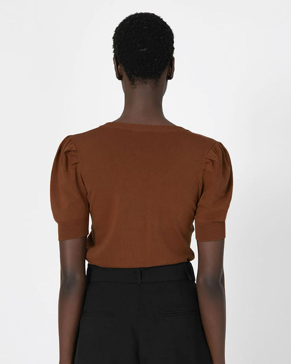 Rina Puff Sleeve Knit Top