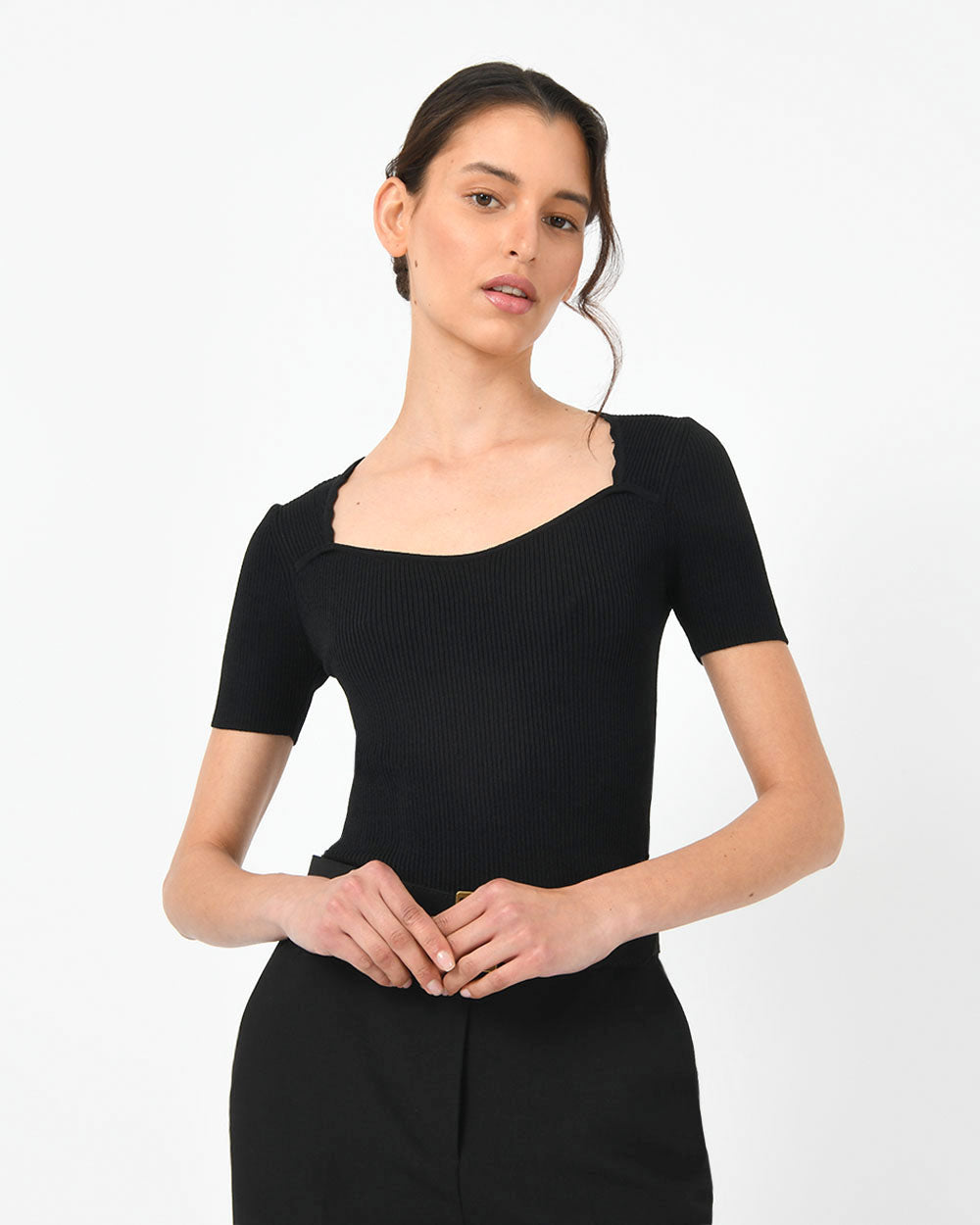 Honor Sweetheart Neck Knit