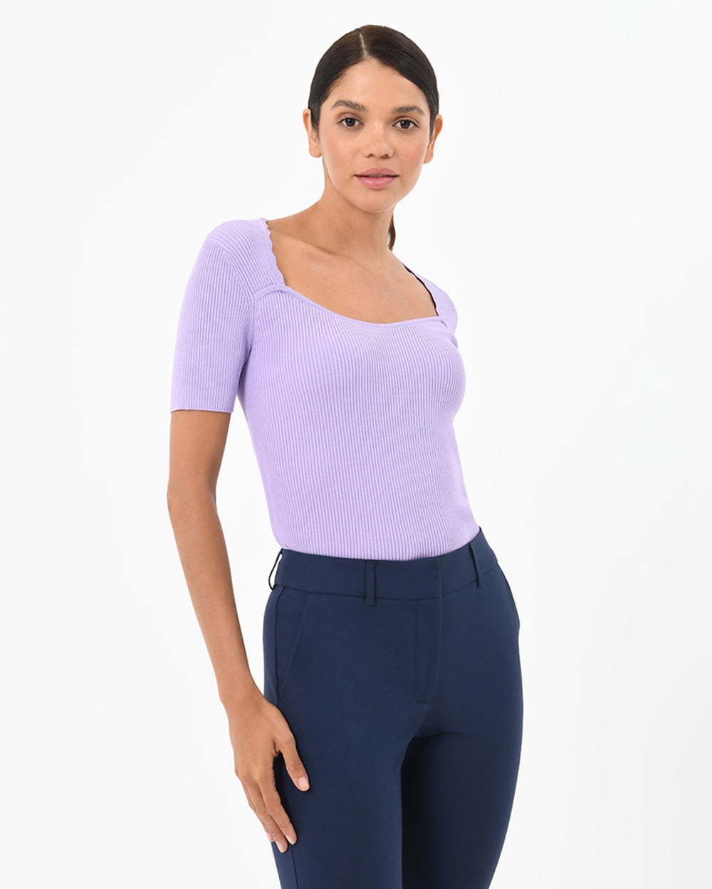 Honor Sweetheart Neck Knit