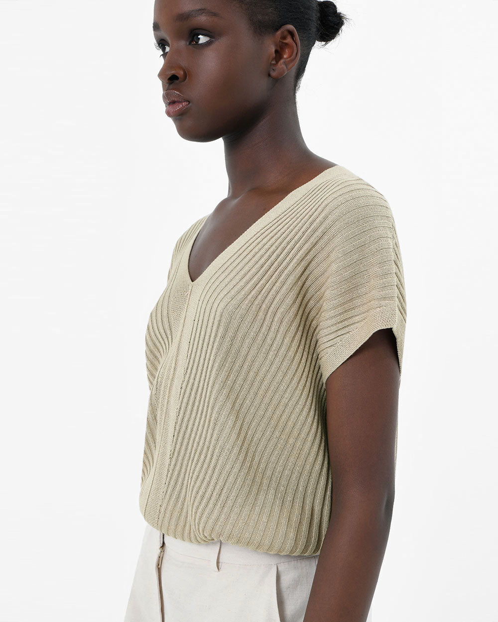 Sloan V-Neck Cape Sweater