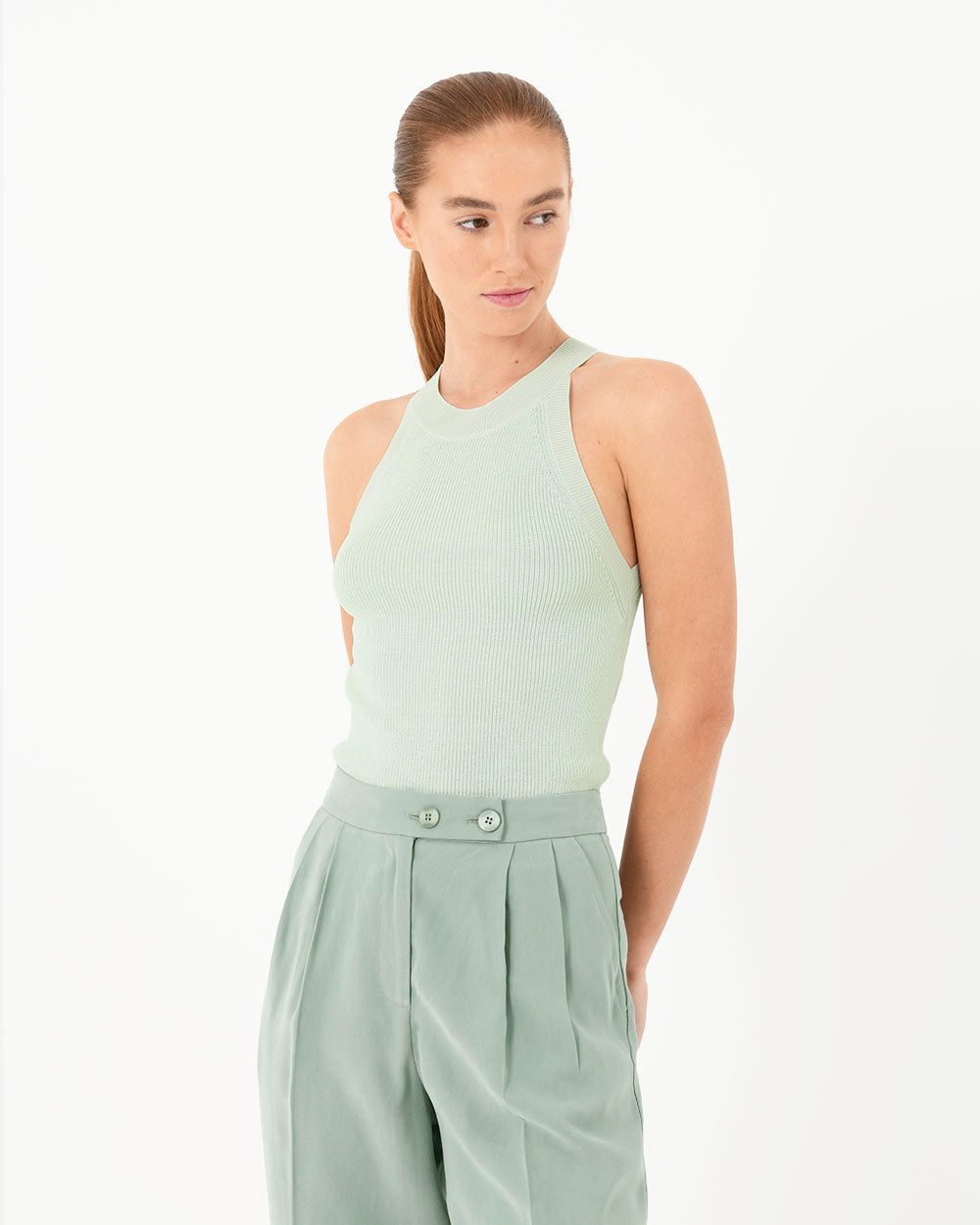 Skye Halter Neck Knit Top