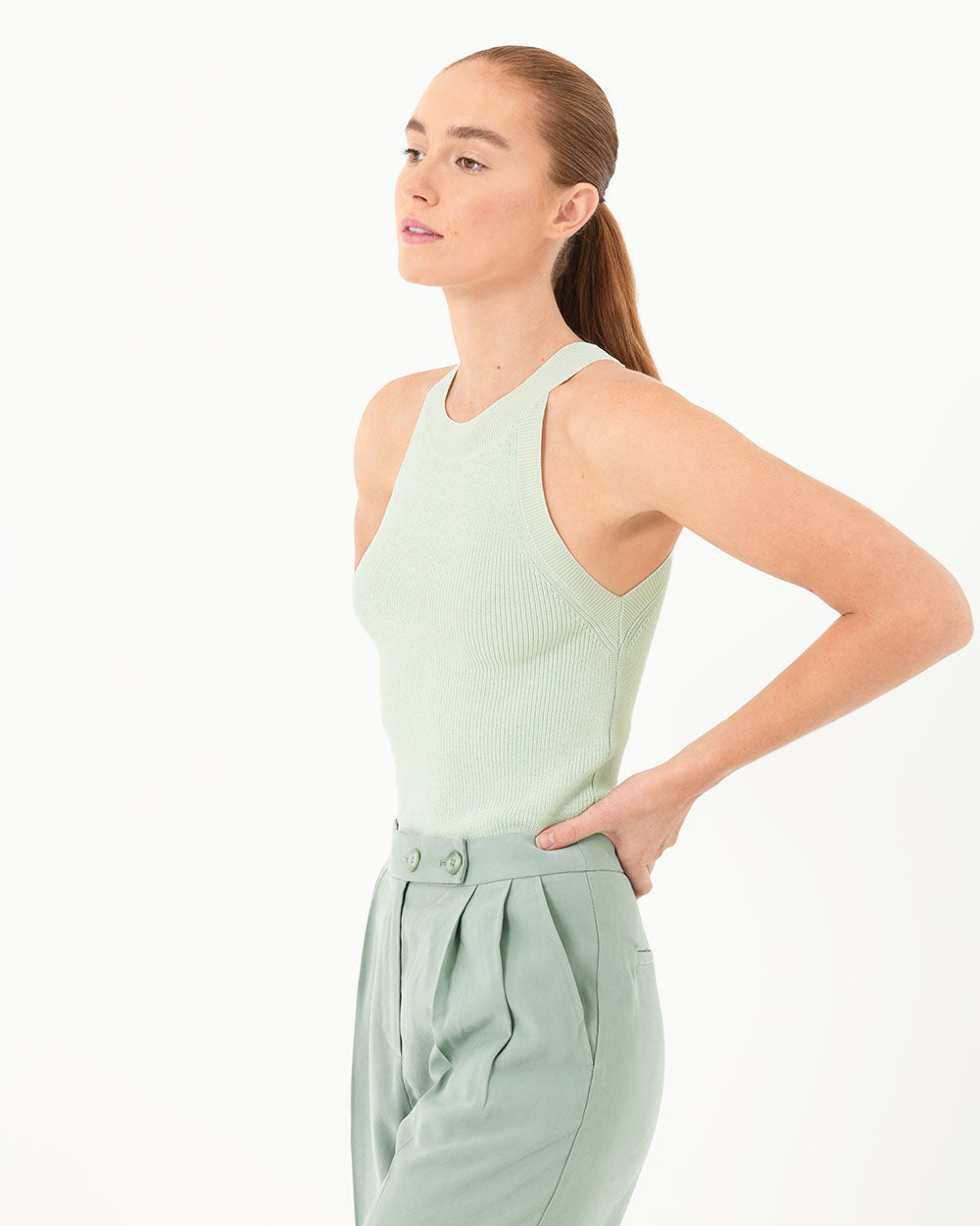 Skye Halter Neck Knit Top