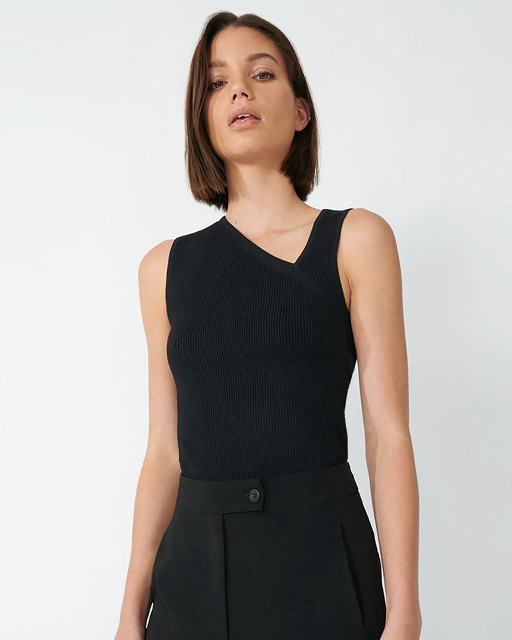 Tiana Asymmetric Knit Top