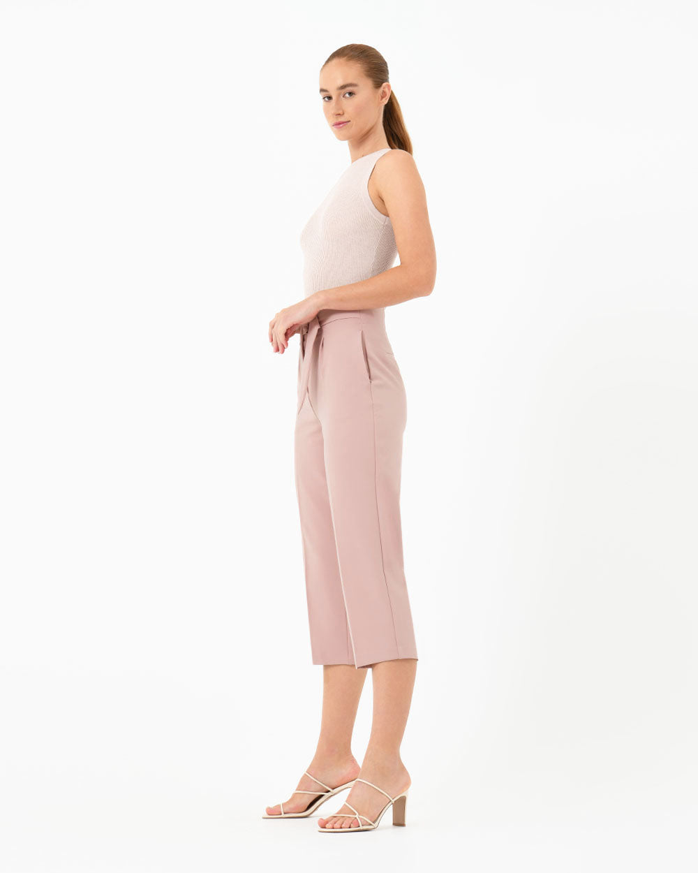 Rory High-Waisted Belted Pants