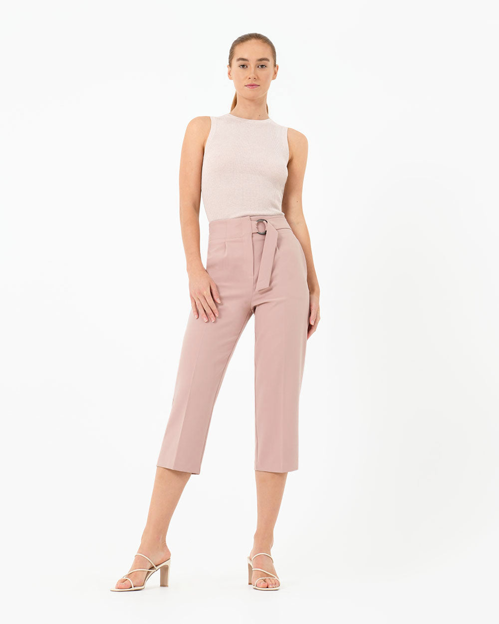 Rory High-Waisted Belted Pants