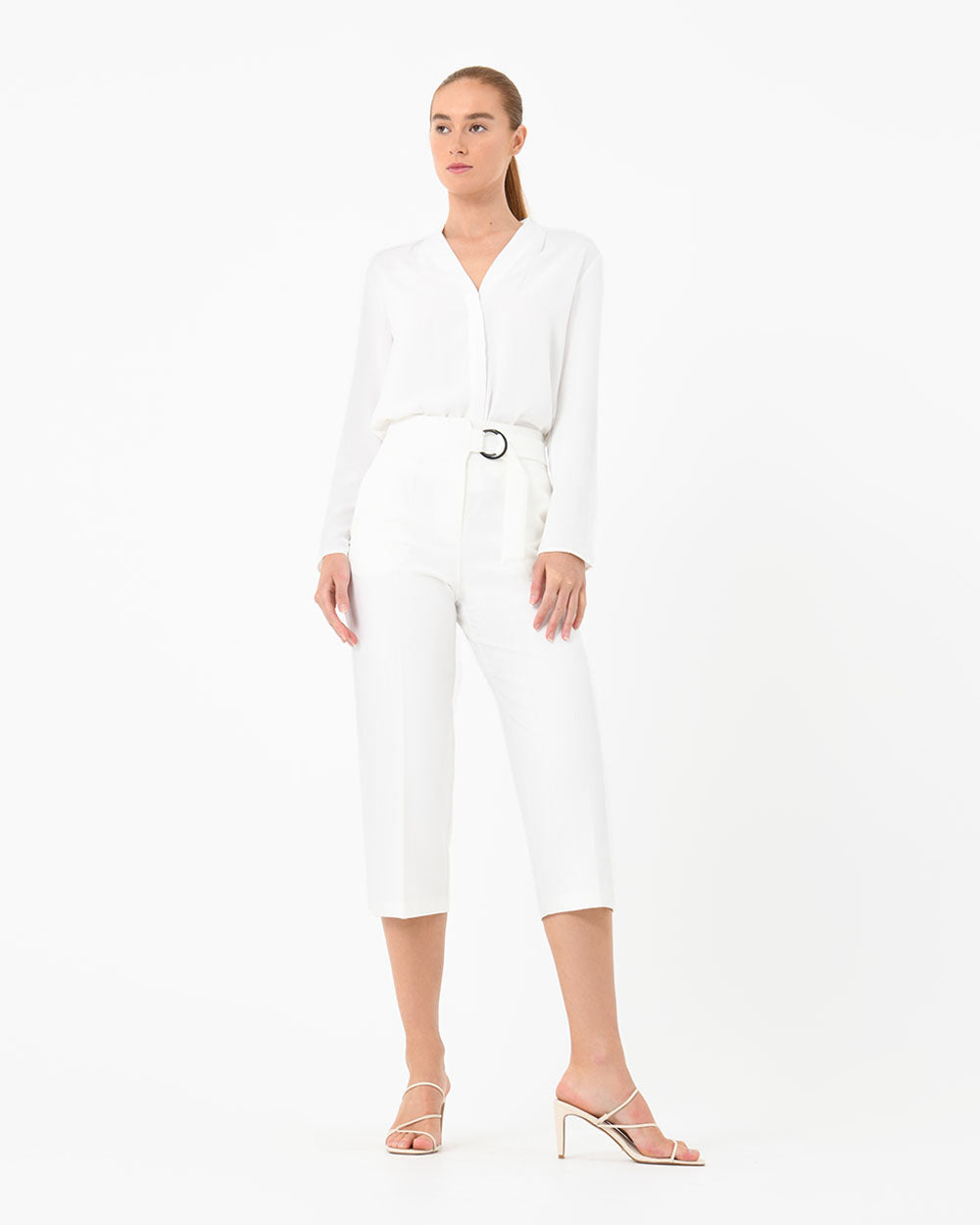 Rory High-Waisted Belted Pants