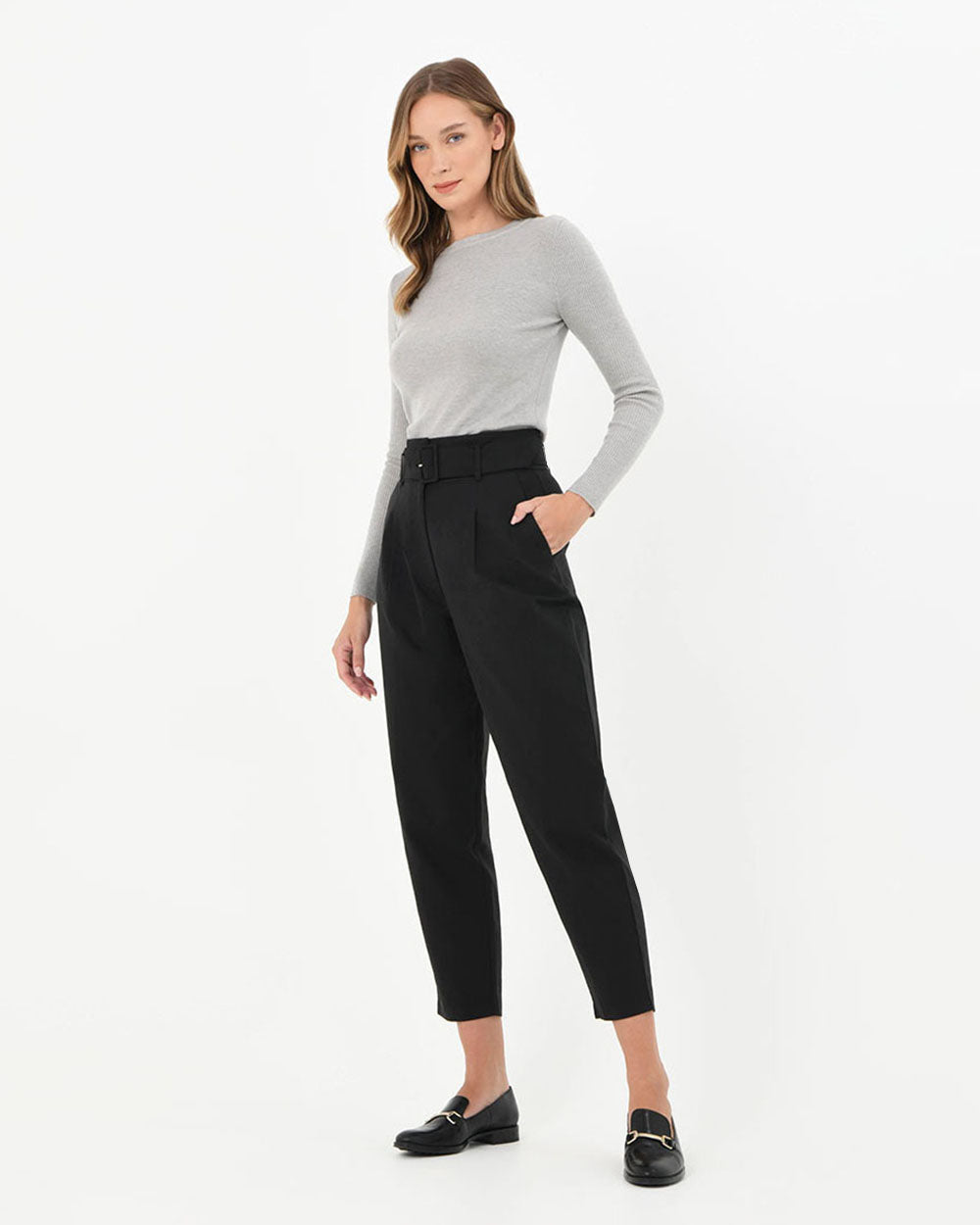 Lucille Highwaist Belted Pants