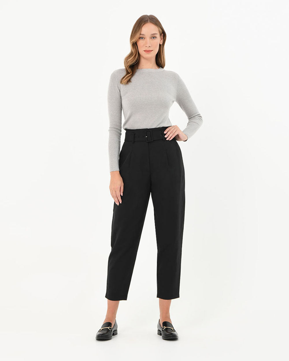 Lucille Highwaist Belted Pants