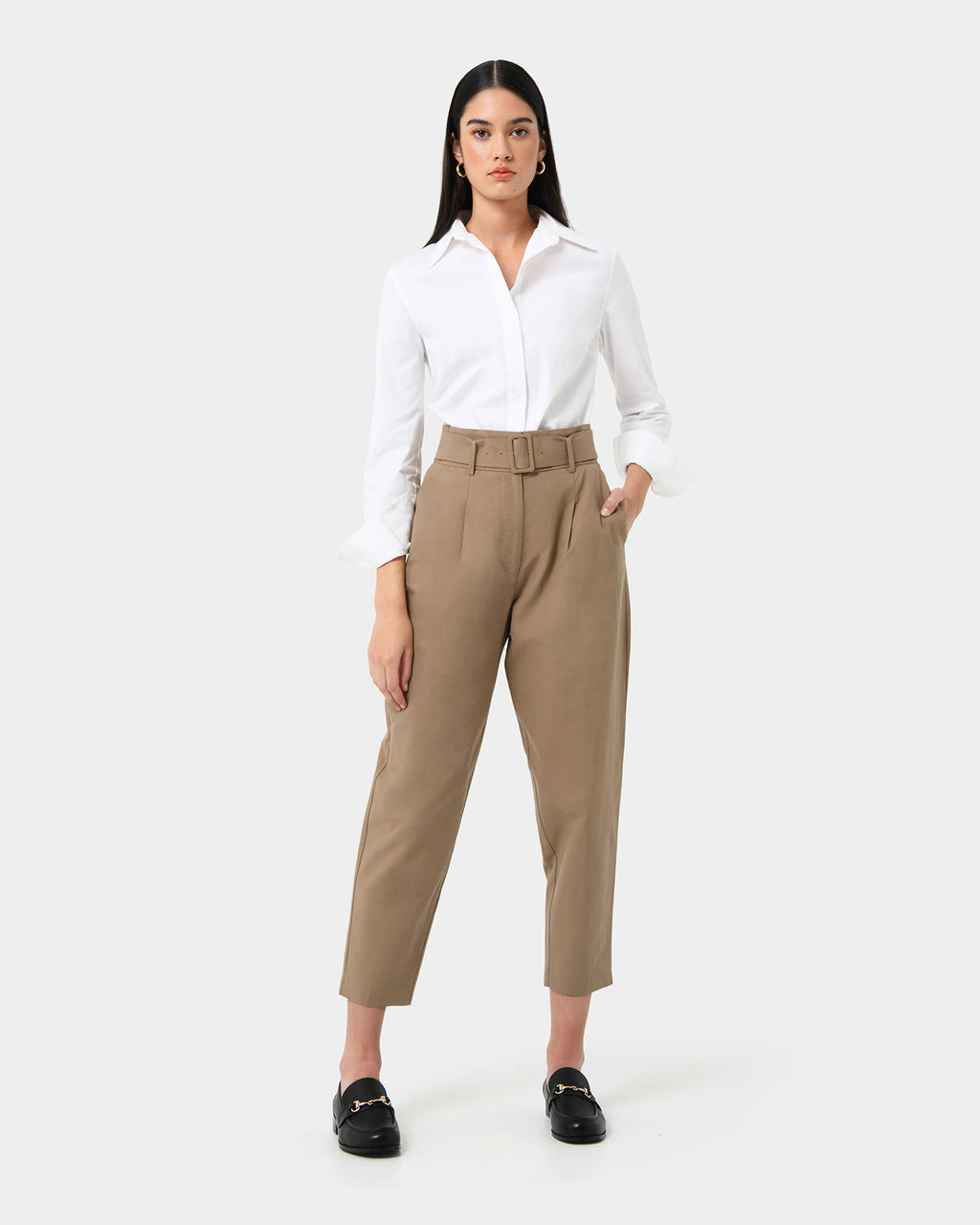 Lucille Highwaist Belted Pants