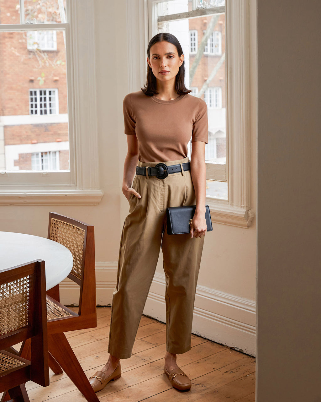 Lucille Highwaist Belted Pants