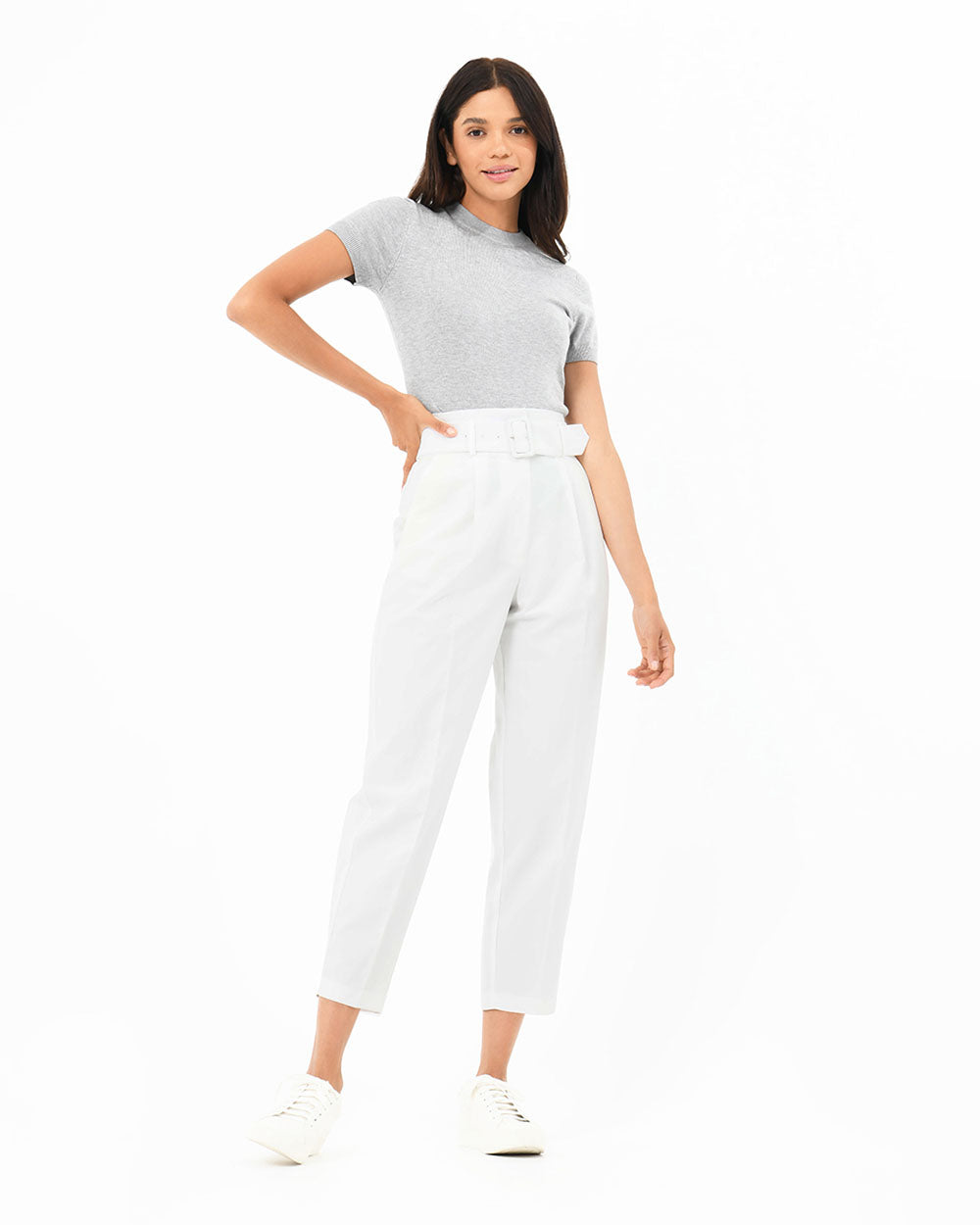 Lucille Highwaist Belted Pants