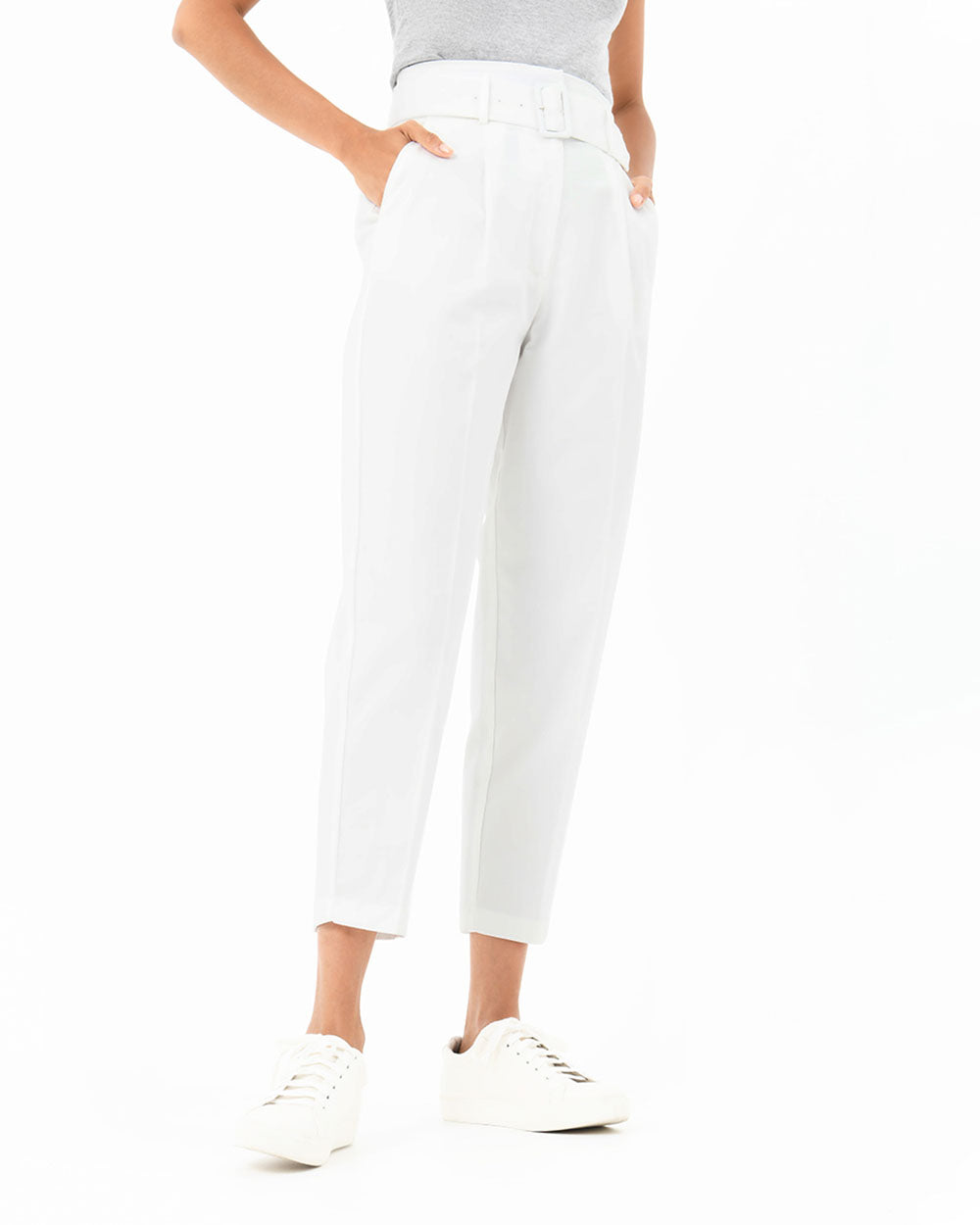 Lucille Highwaist Belted Pants