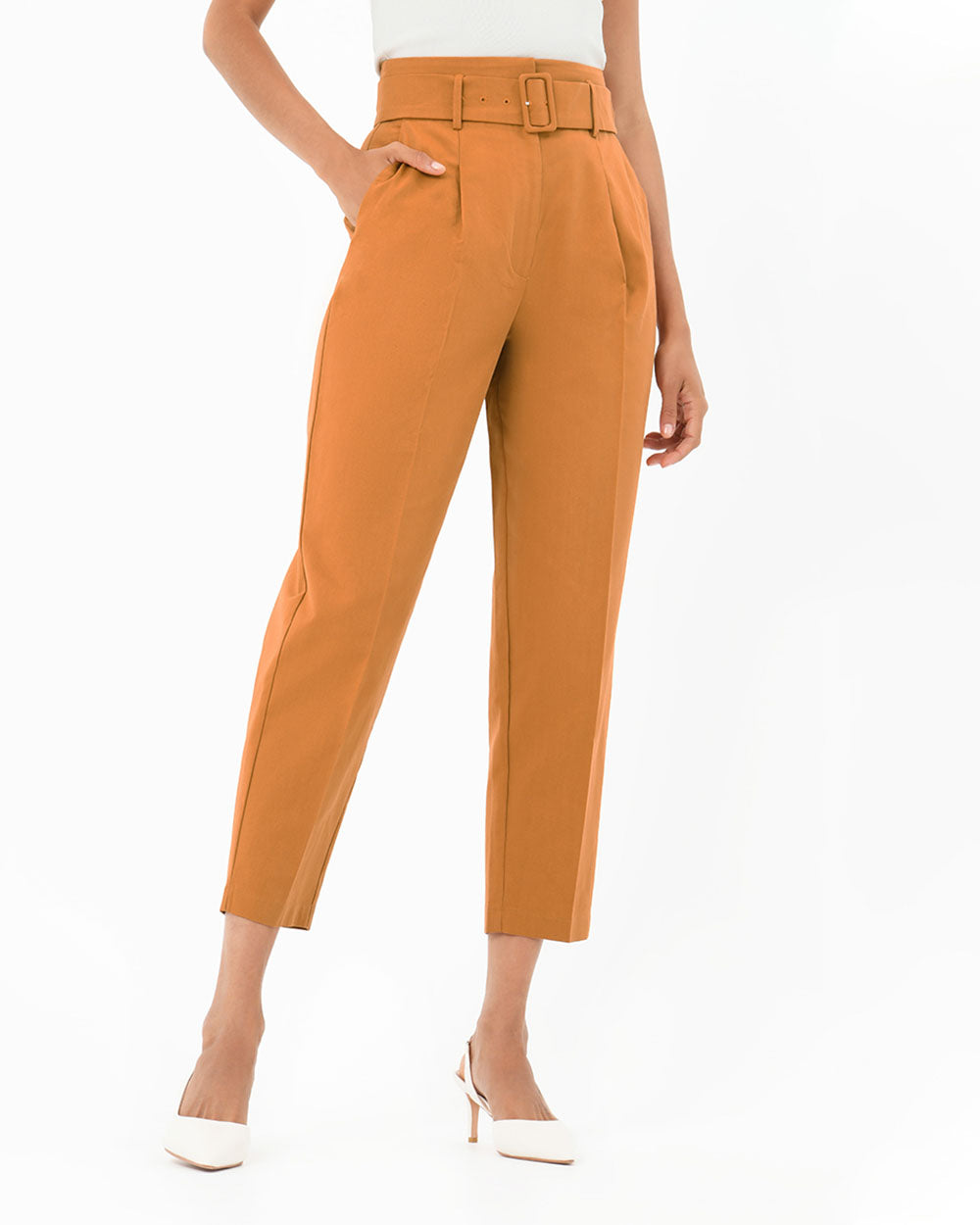 Lucille Highwaist Belted Pants