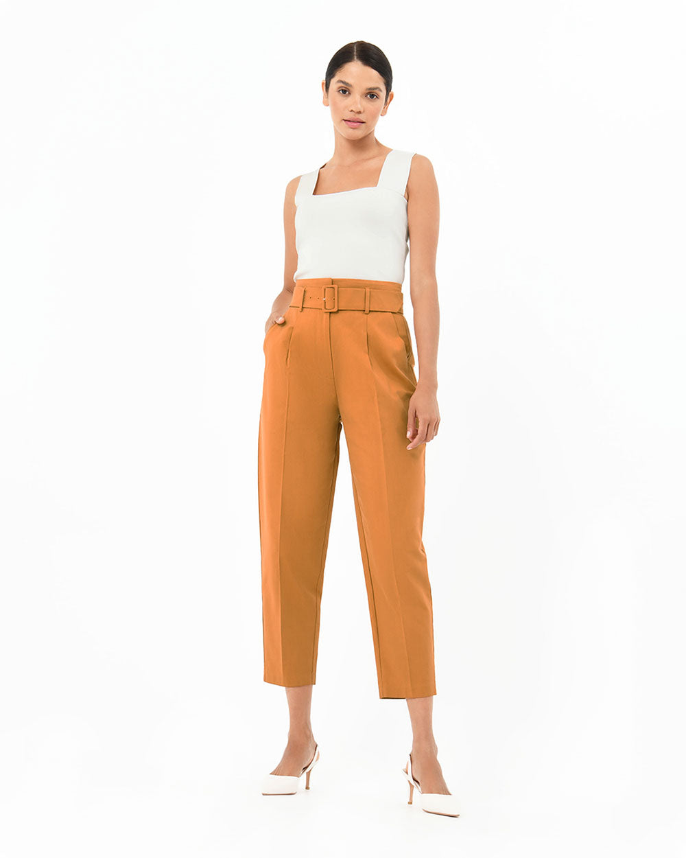 Lucille Highwaist Belted Pants