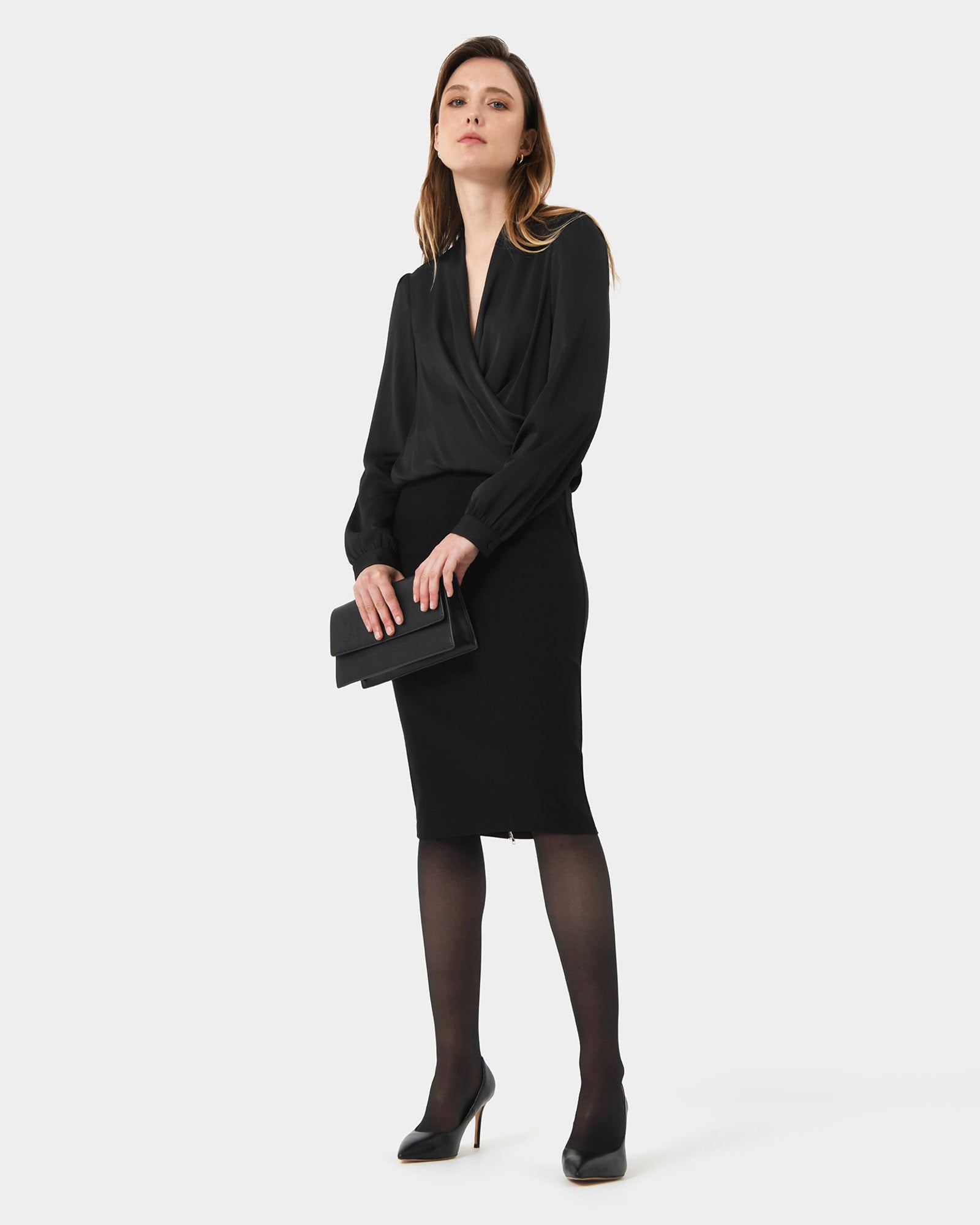 Jayden Zipper Pencil Skirt