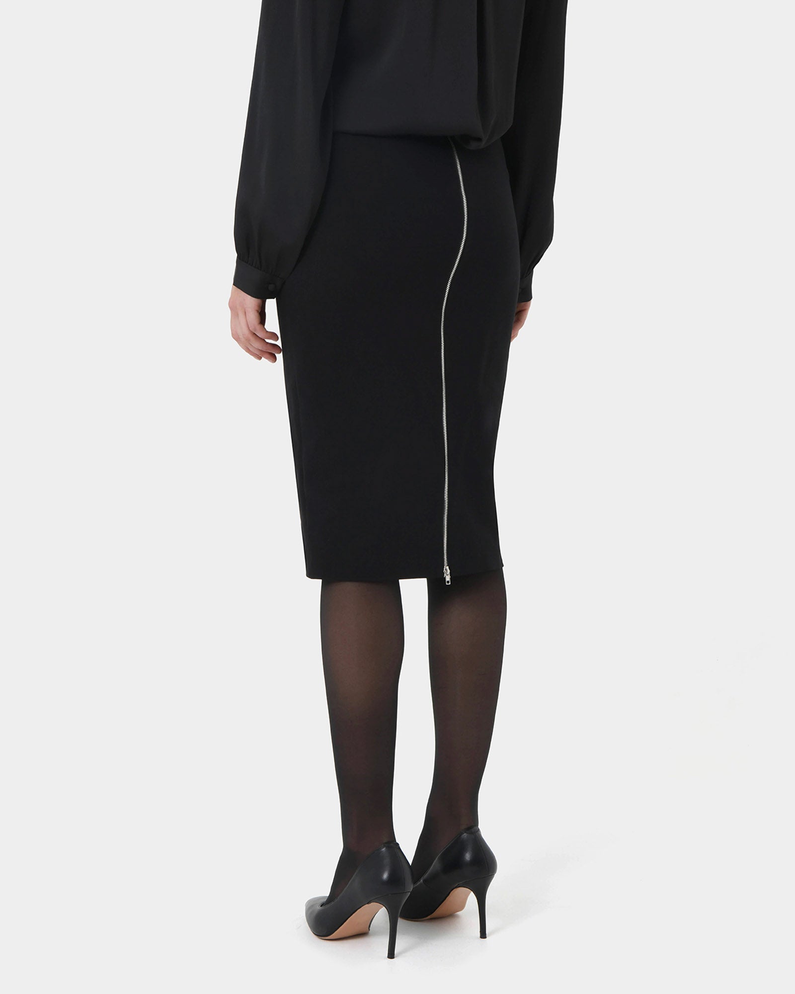 Jayden Zipper Pencil Skirt