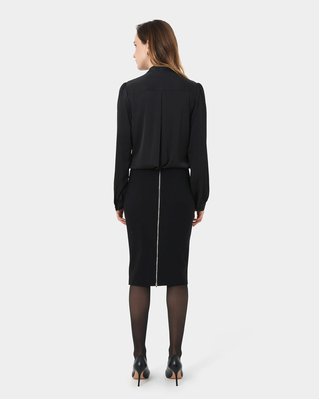 Jayden Zipper Pencil Skirt