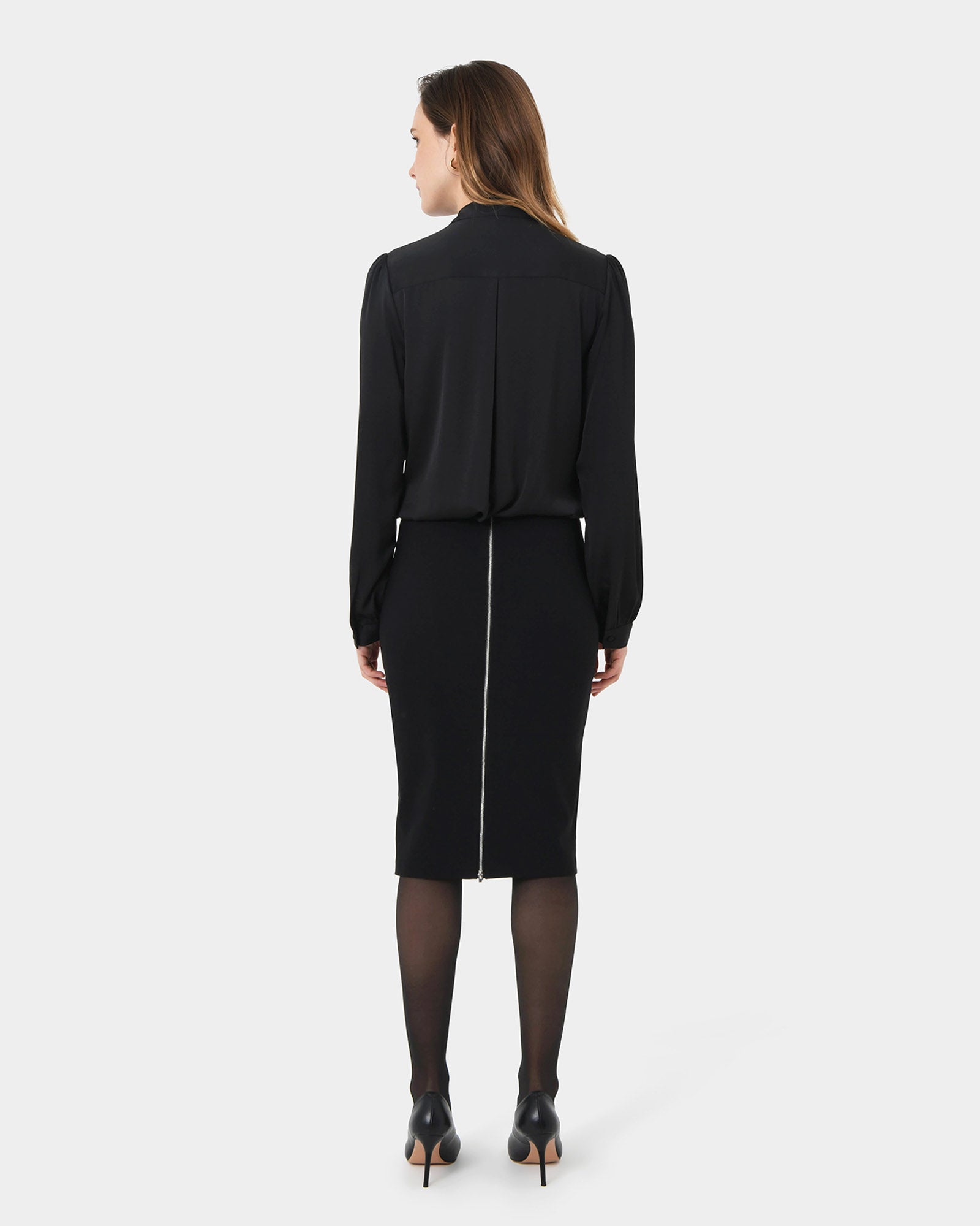 Jayden Zipper Pencil Skirt