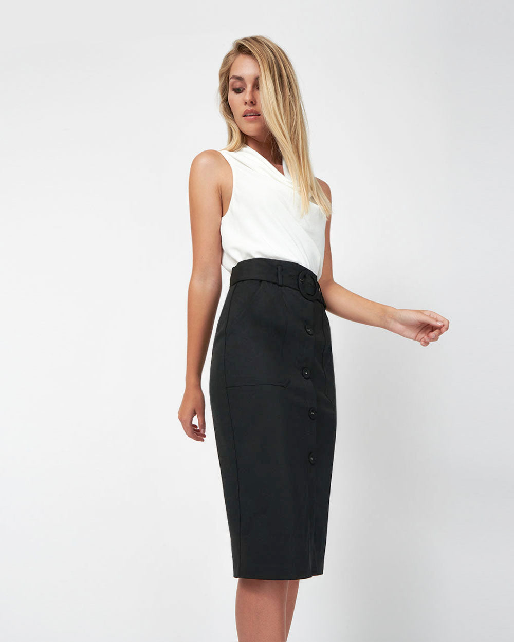 Erika Button Up Skirt