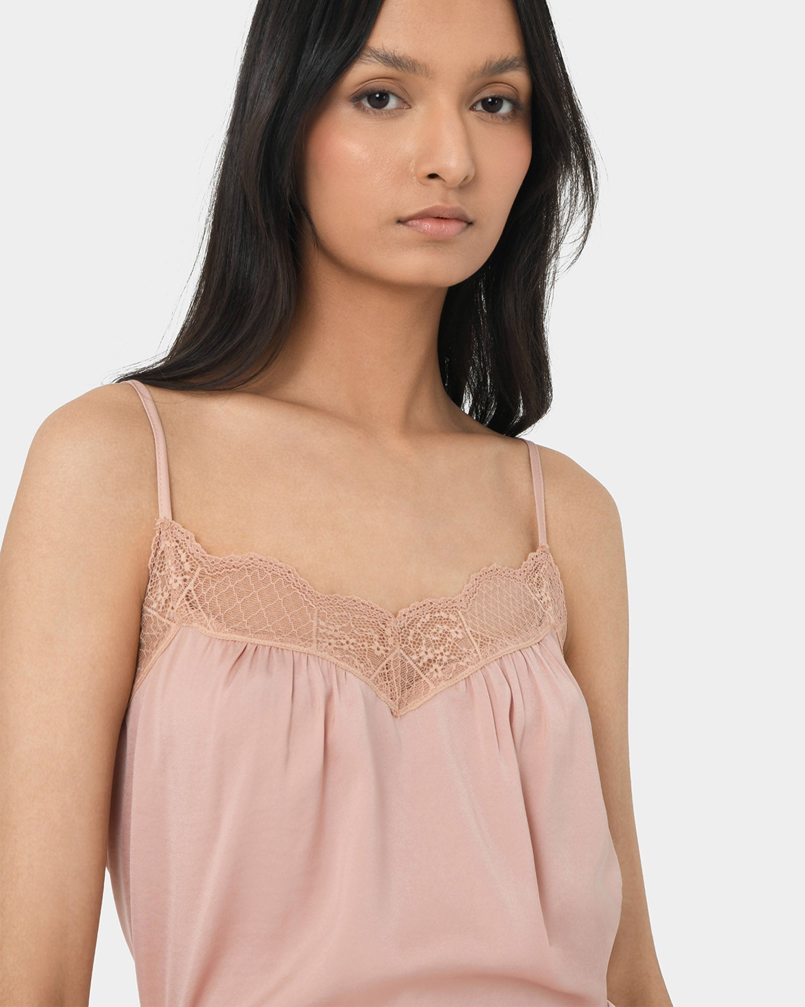 Aleksia Lace Trim Cami Top