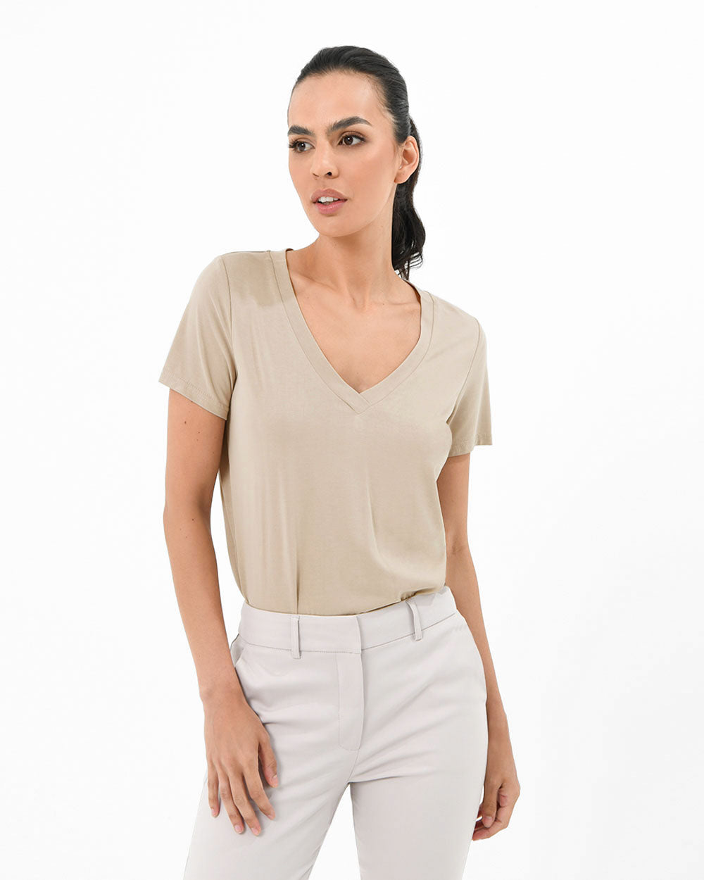 Lili V Modal Tee