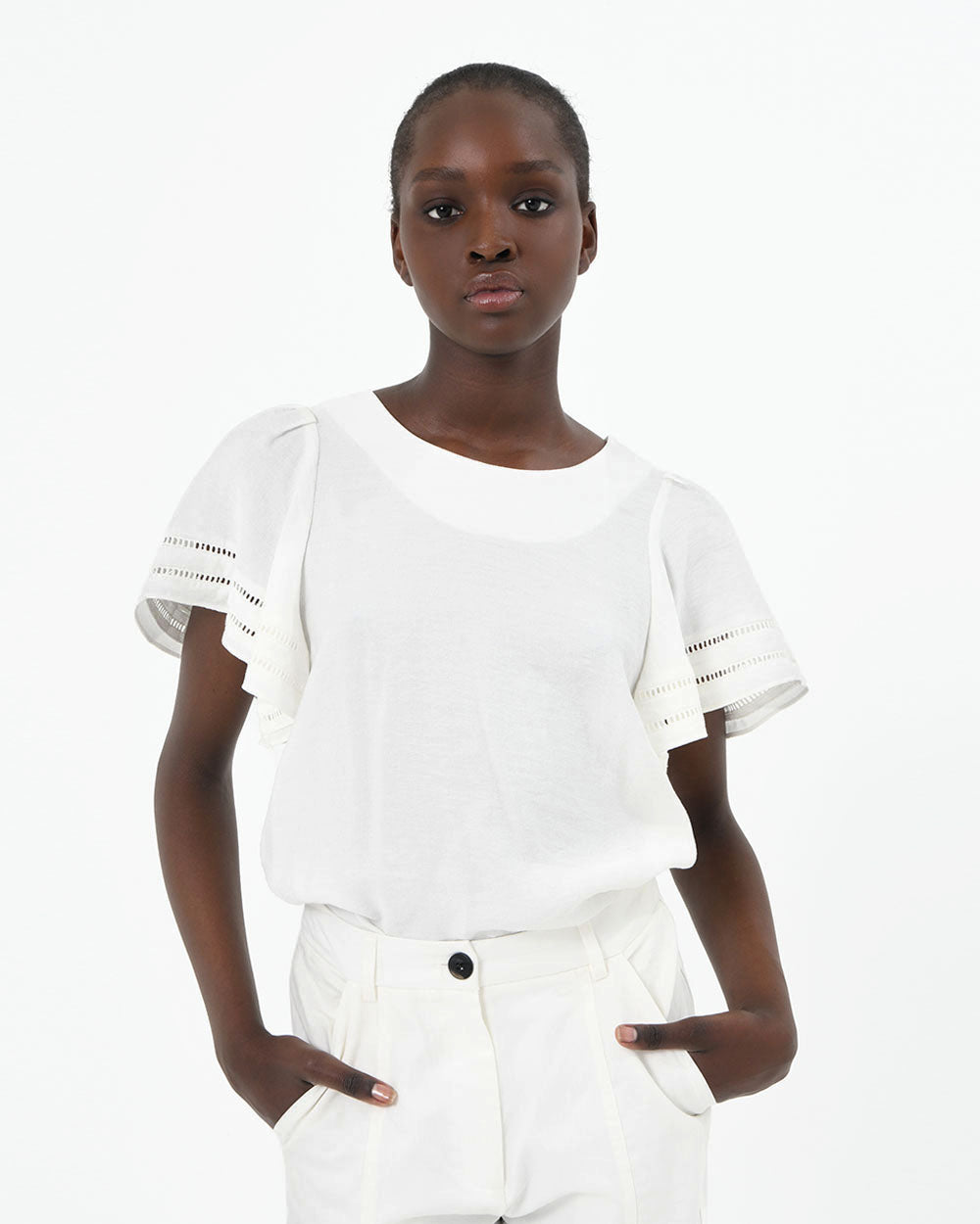 Melody Ladder Stitch Blouse