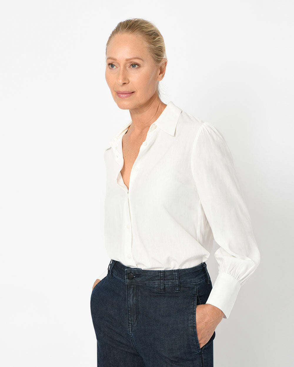 Hannah Collared Blouse
